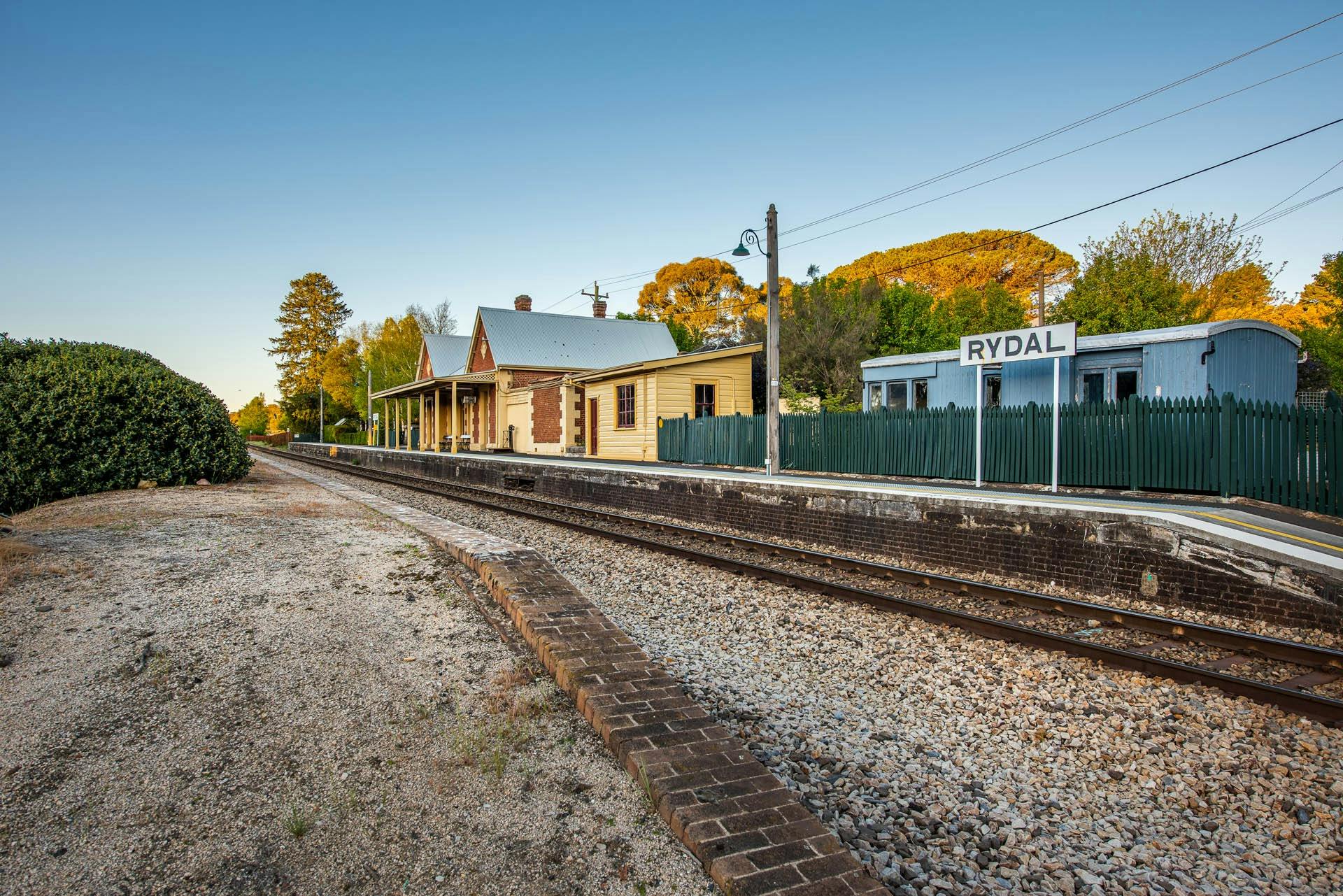Railway Station and tracks in Rydal NSW