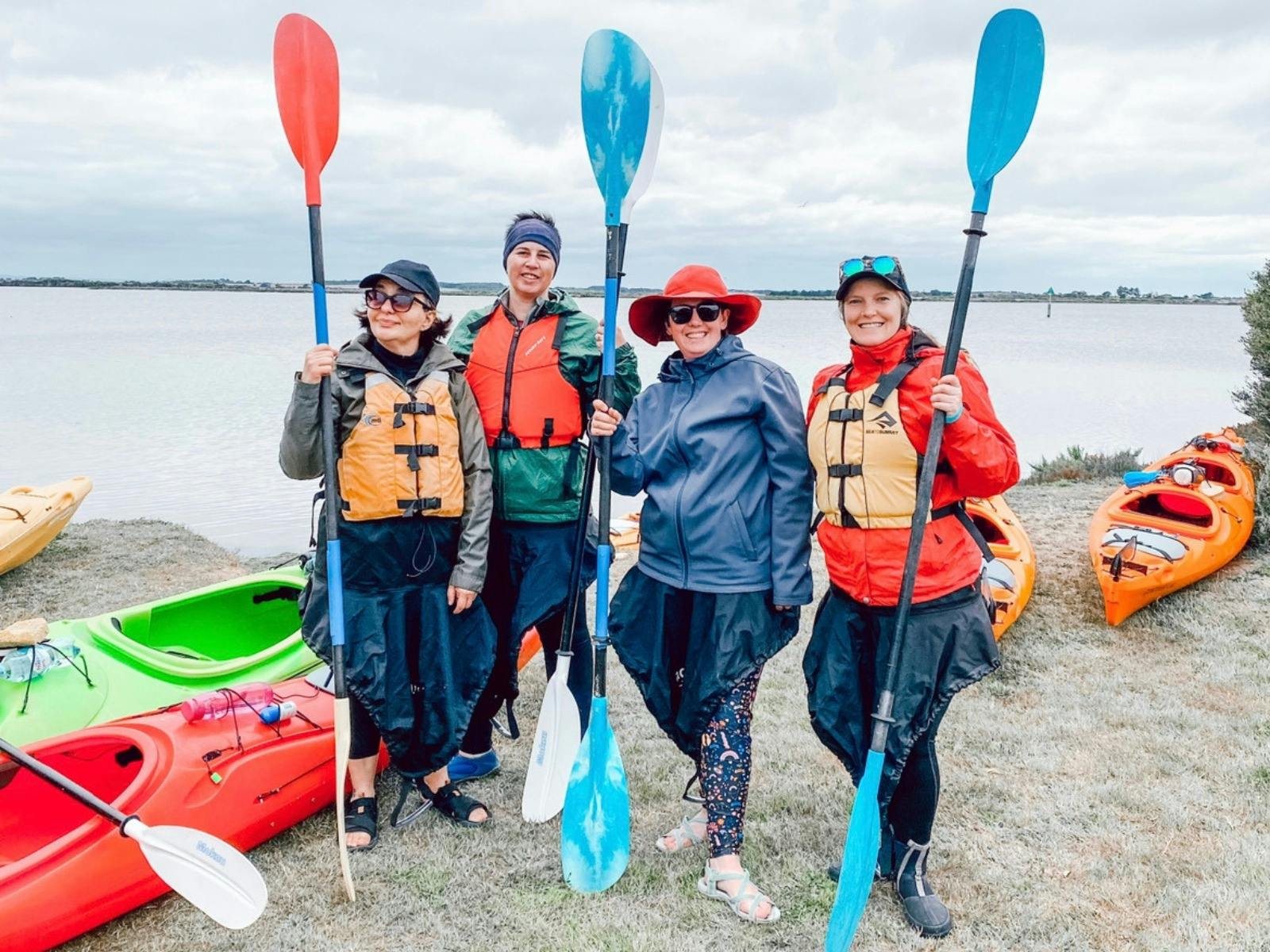 Work mates at enliven outdoor adventures Canoe The Coorong Day Trip