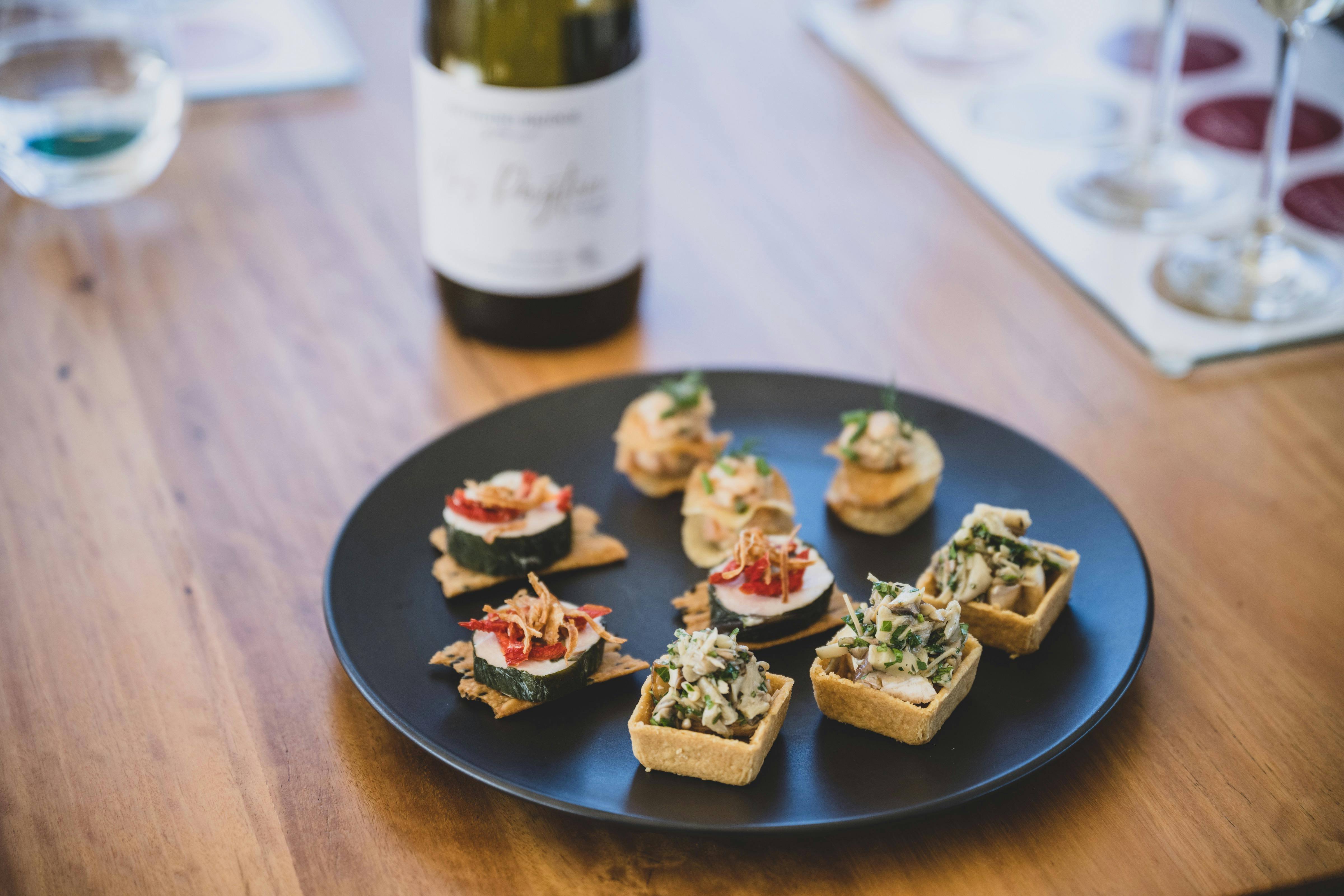 Plate of canapés