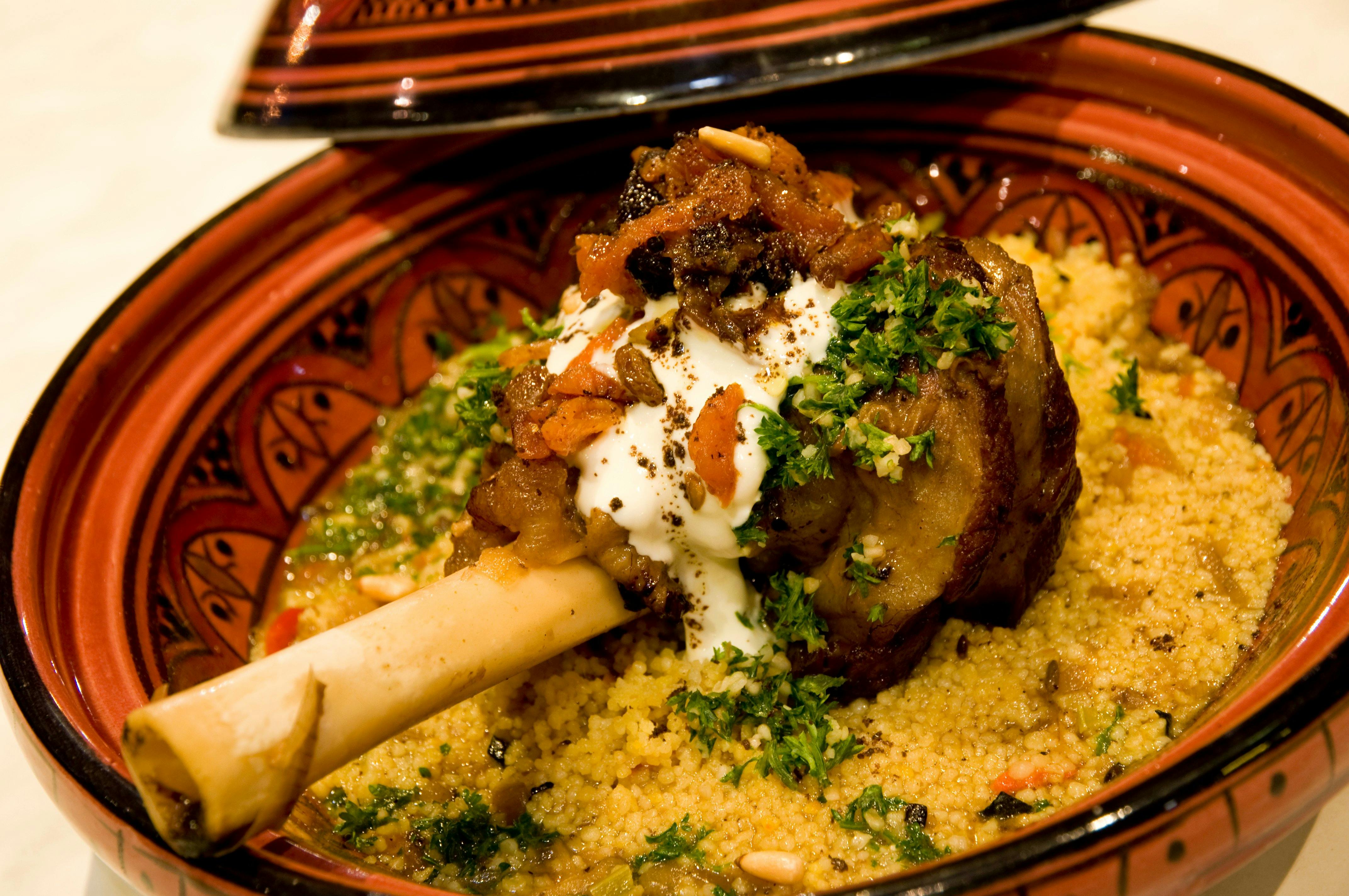 Lamb Shank Tagine with Couscous