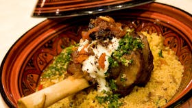Lamb Shank Tagine with Couscous