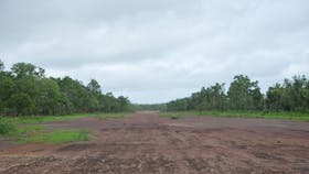 Hughes Airstrip looking north.