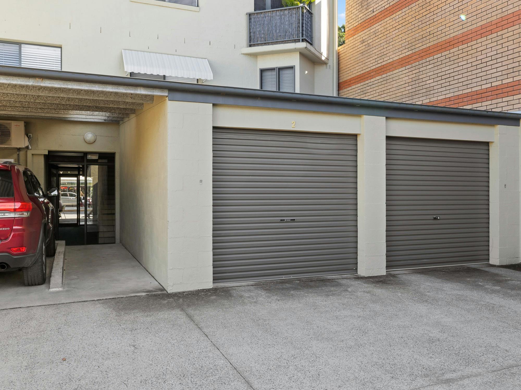 Single garage parking for one small car