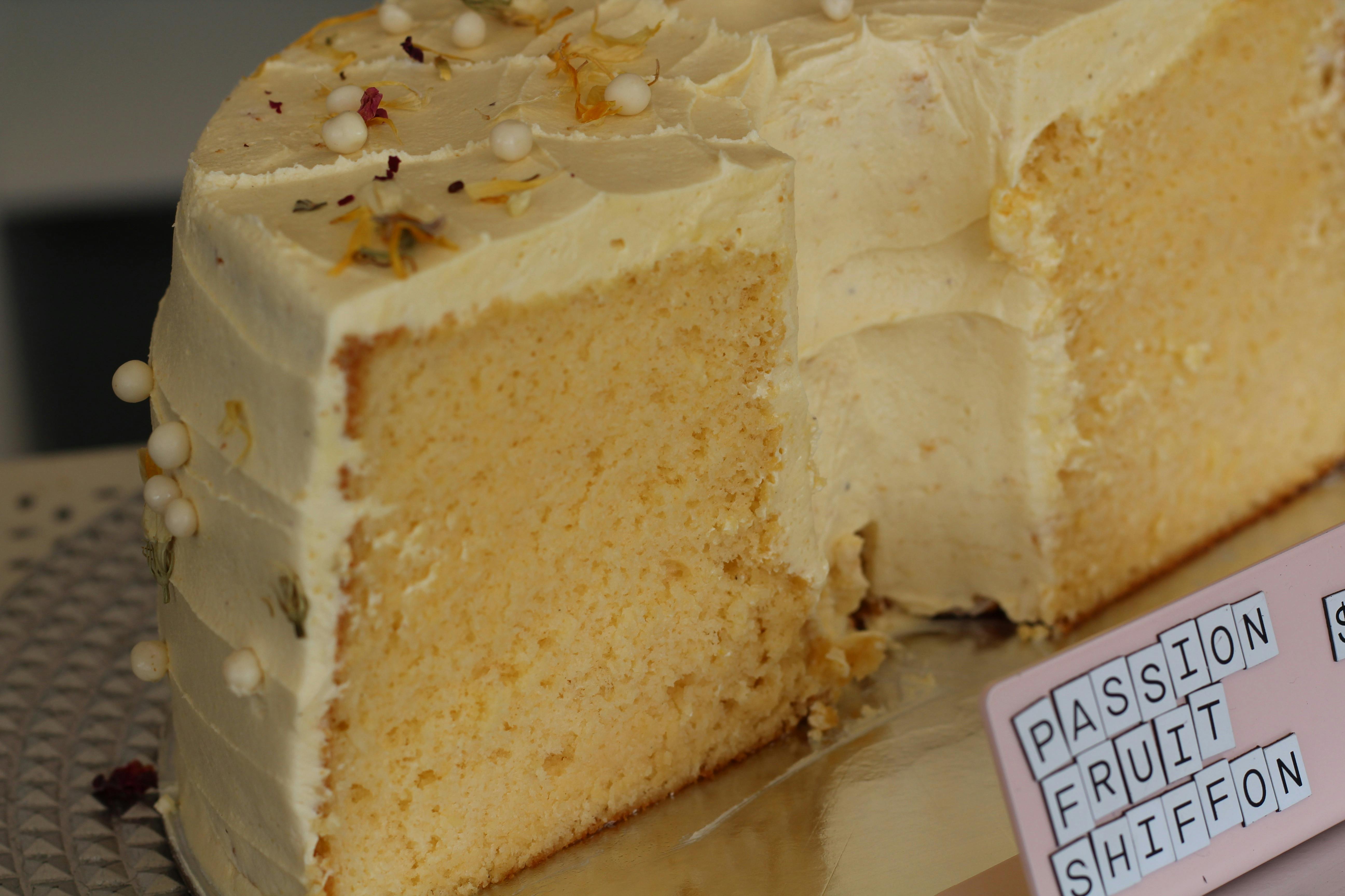Passionfruit Chiffon cake