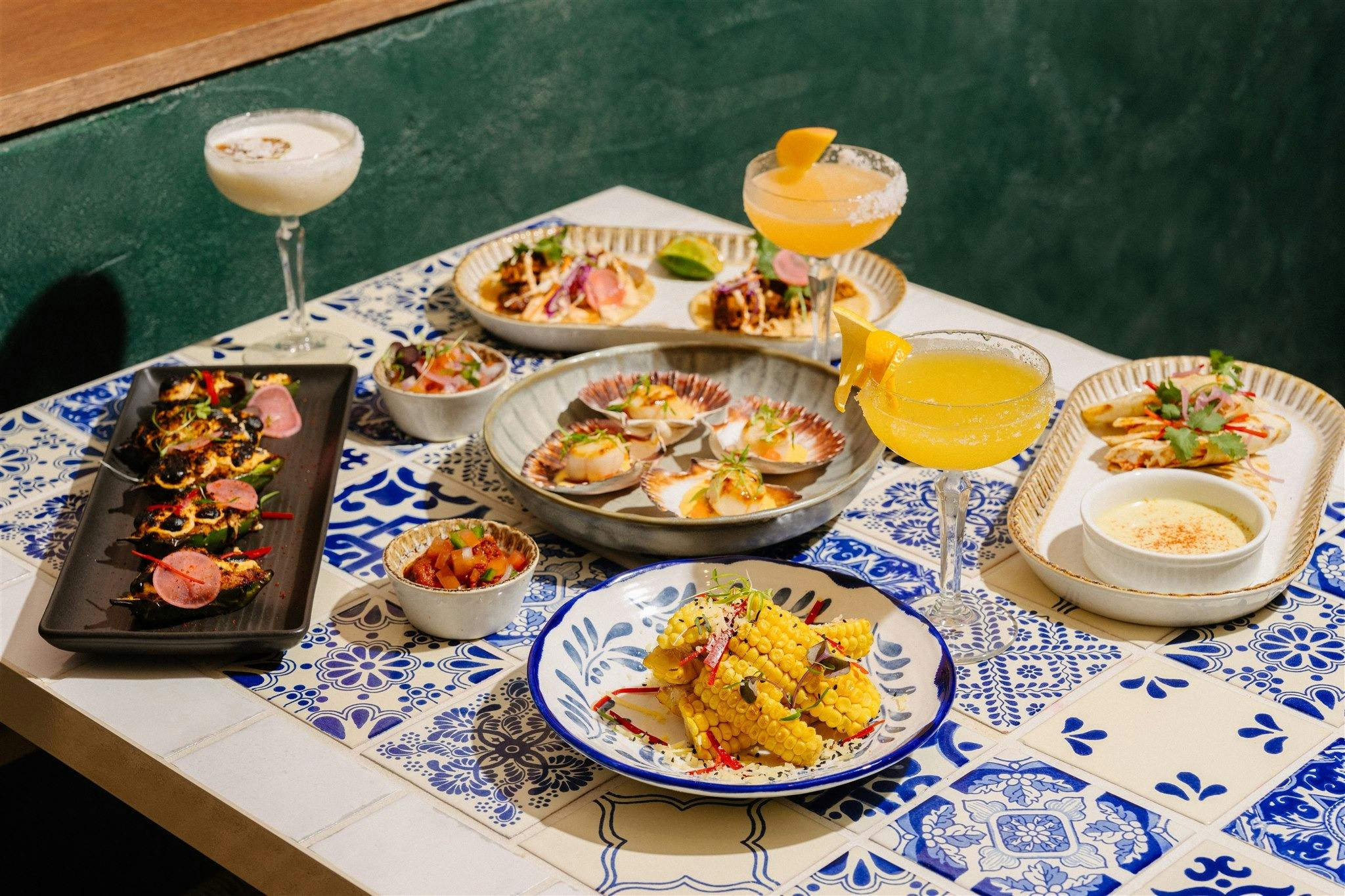 Mexican-inpired cuisine and cocktails