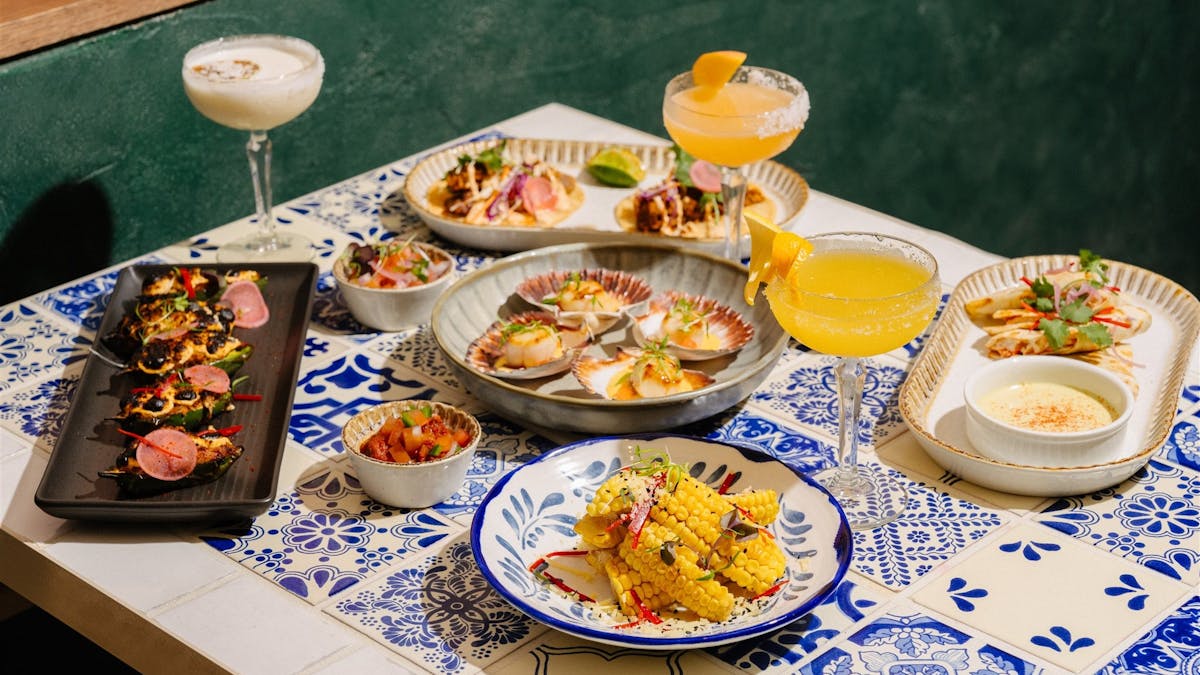Mexican-inpired cuisine and cocktails