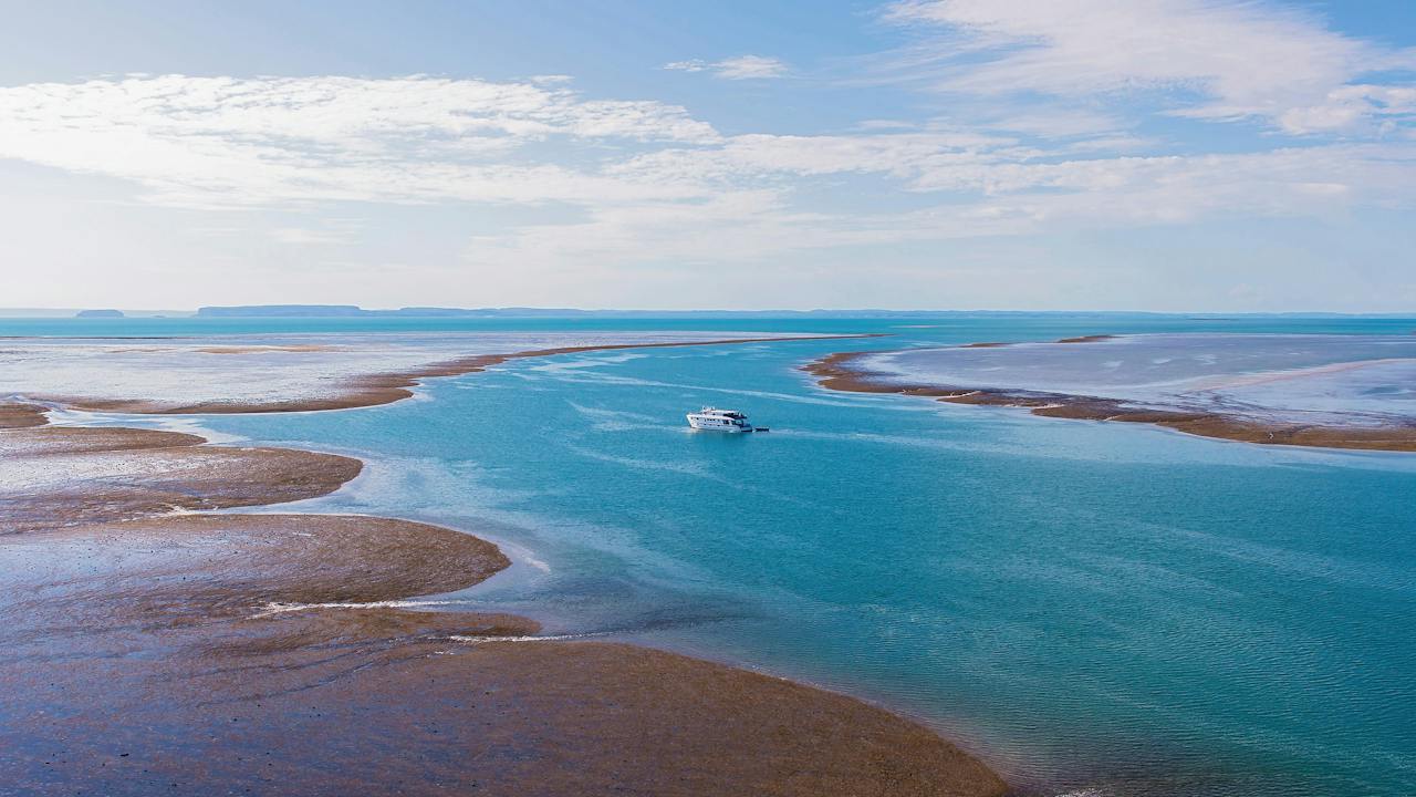 Aerial view of the Montgomery Reef