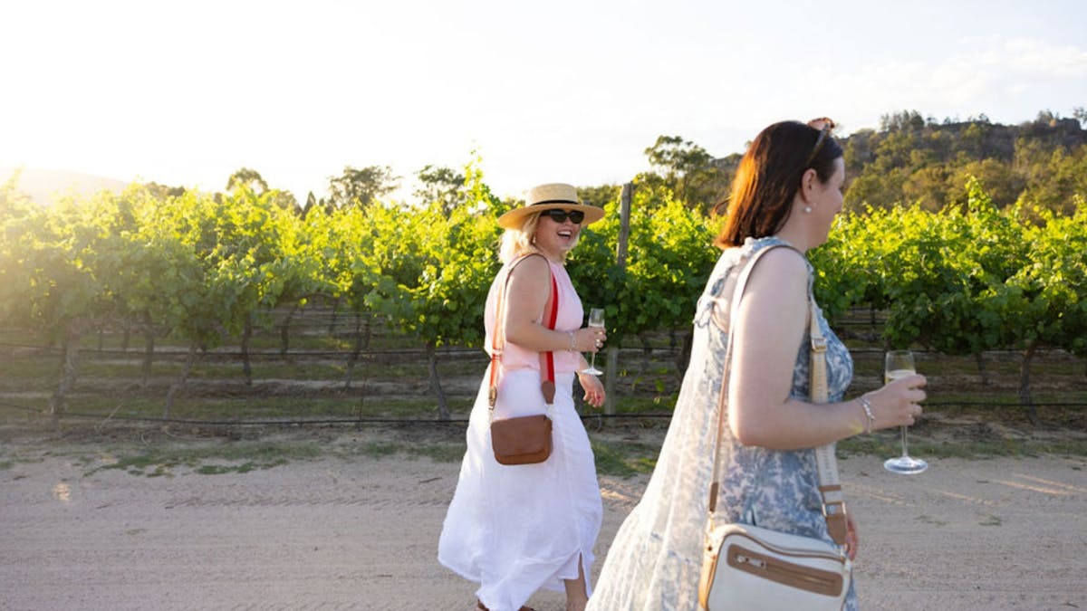 Spring vineyard stroll at Balancing Heart Vineyard on the Granite Belt, South-East Queensland