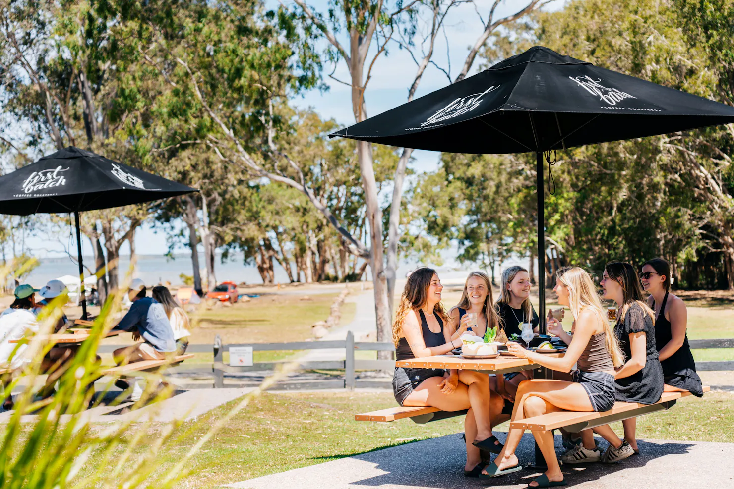 outdoor dining at the nearby bistro