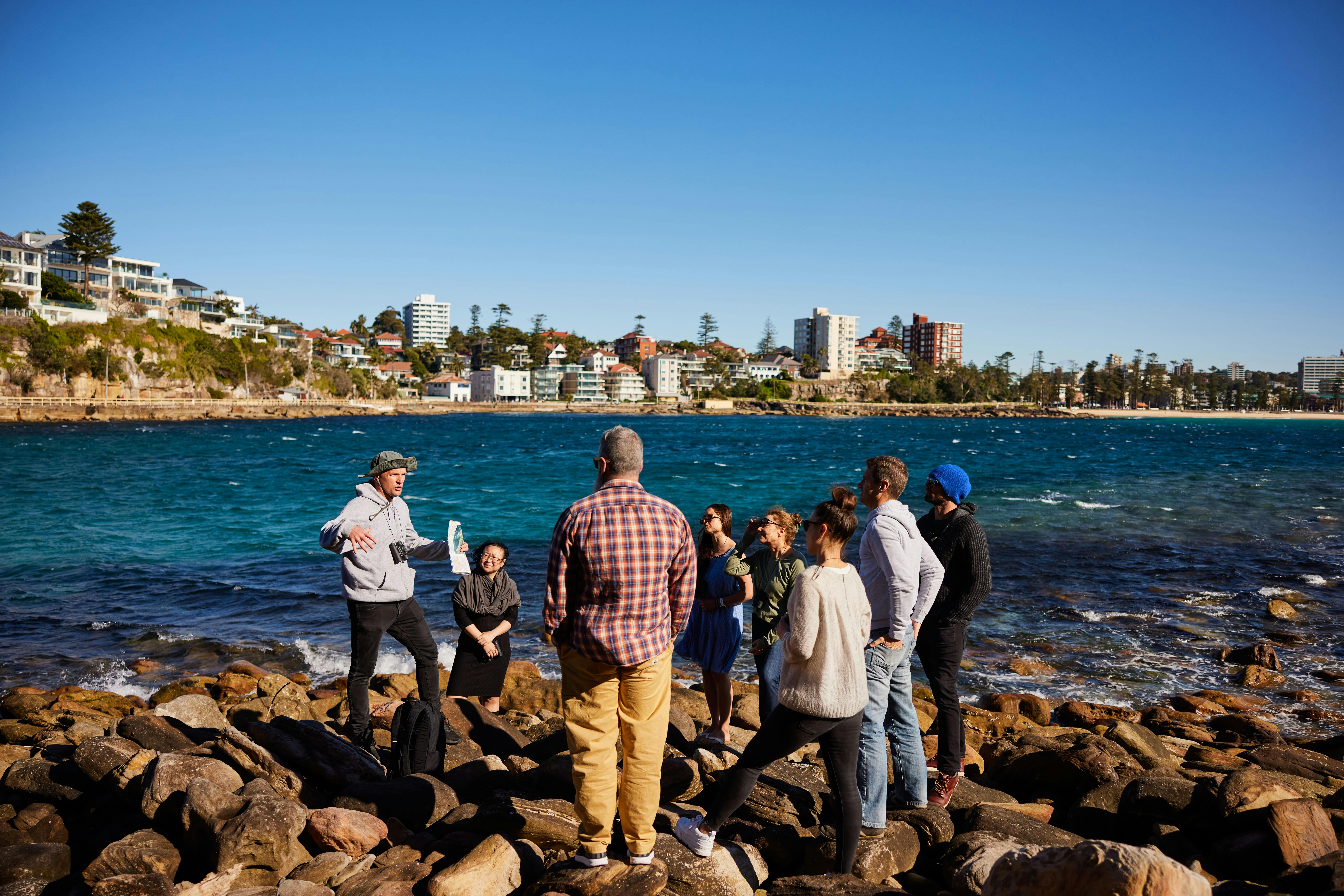snorkel in manly on guided tour