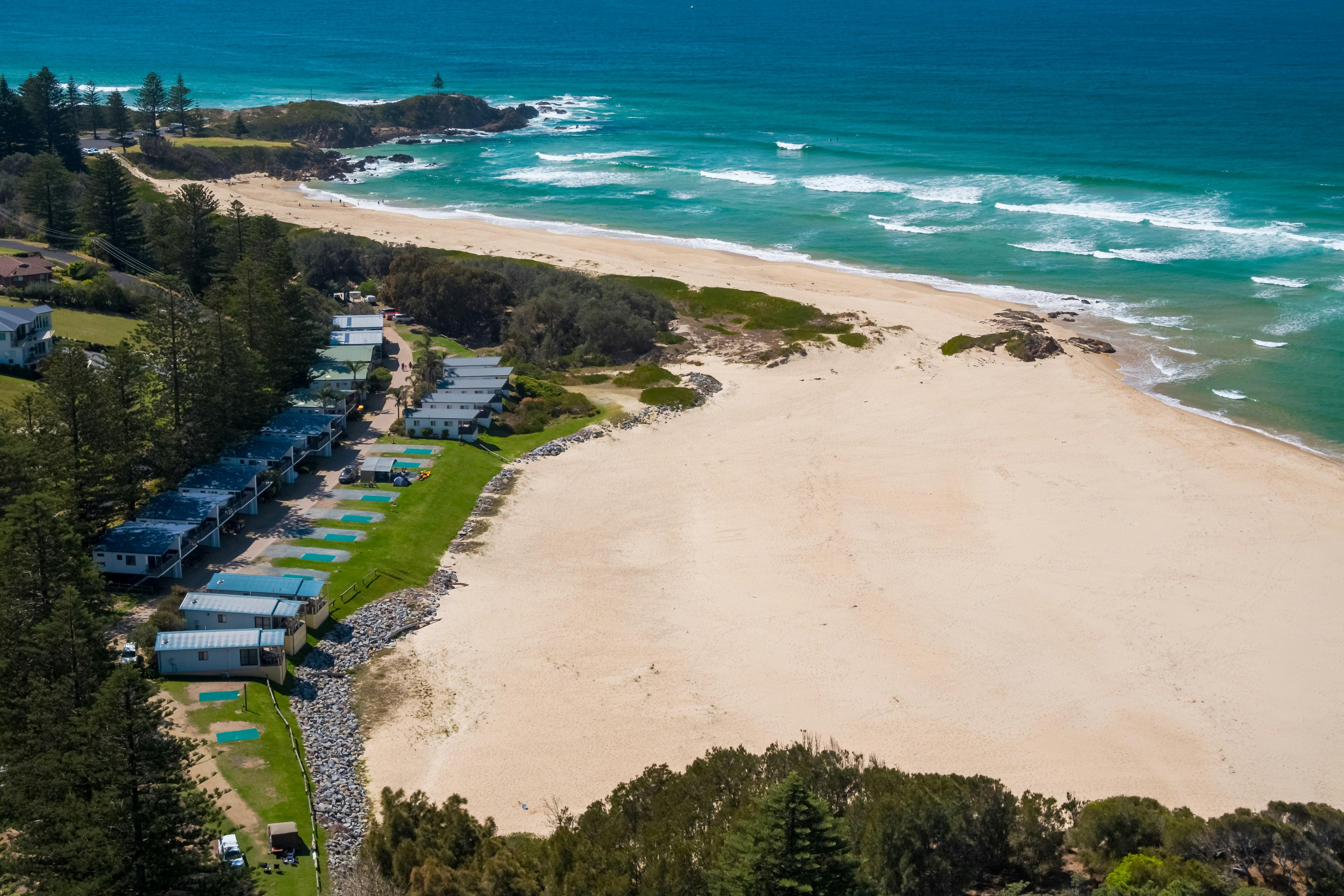 上からの公園の眺め
