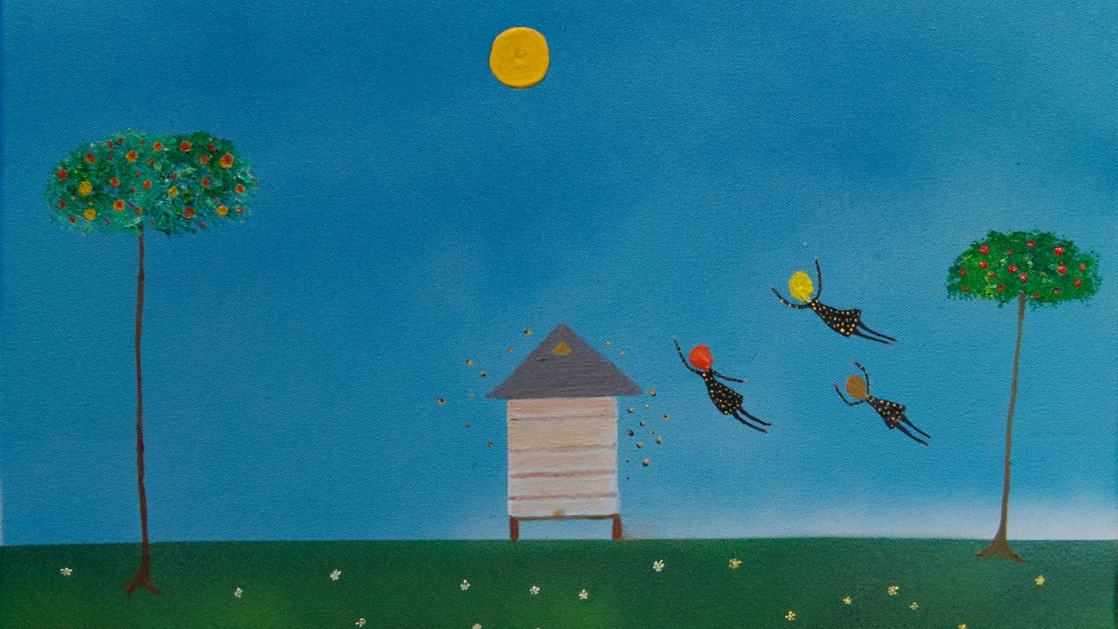Oil painting by Obie