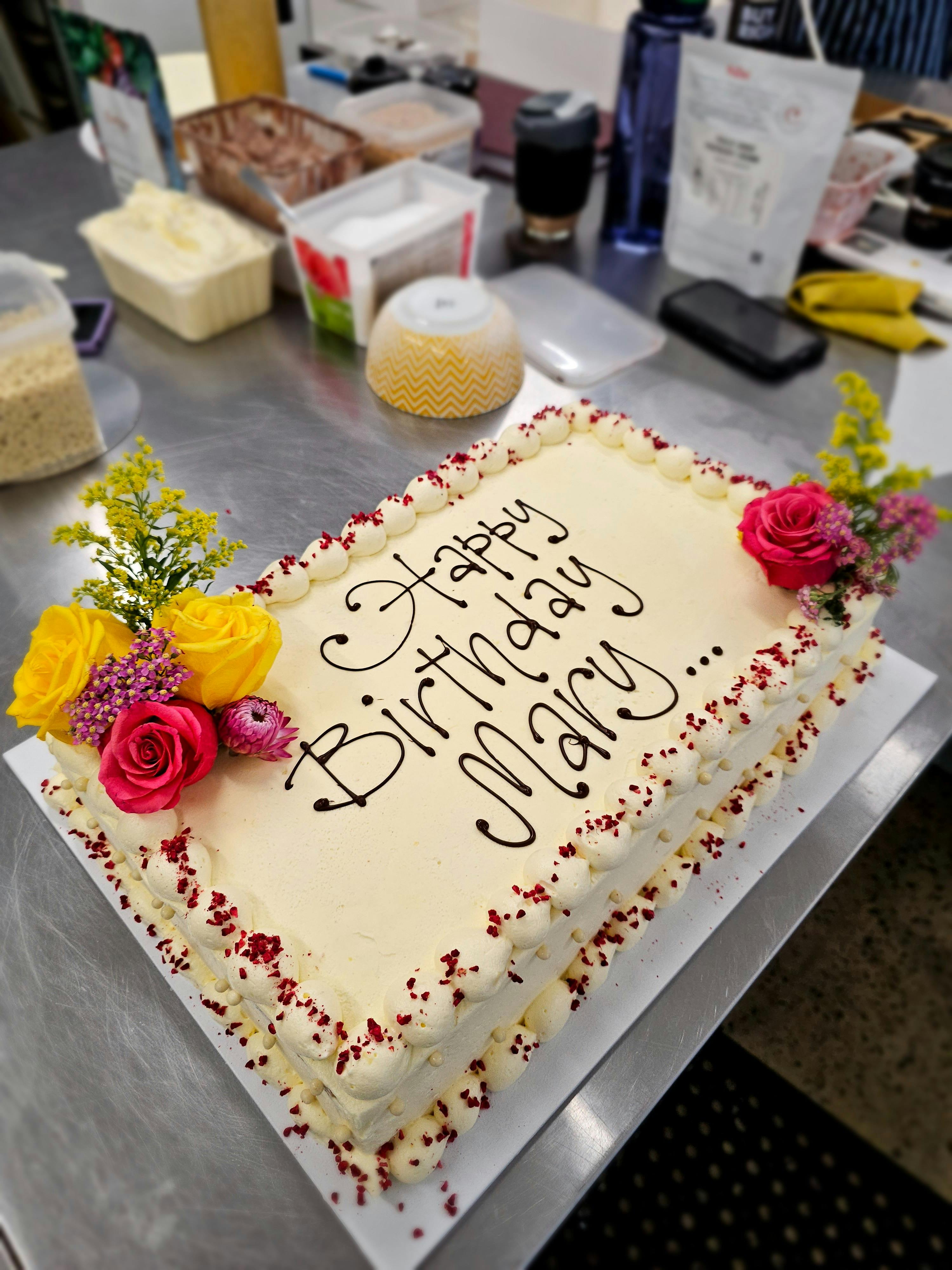 Large Lemon Raspberry Layer Cake