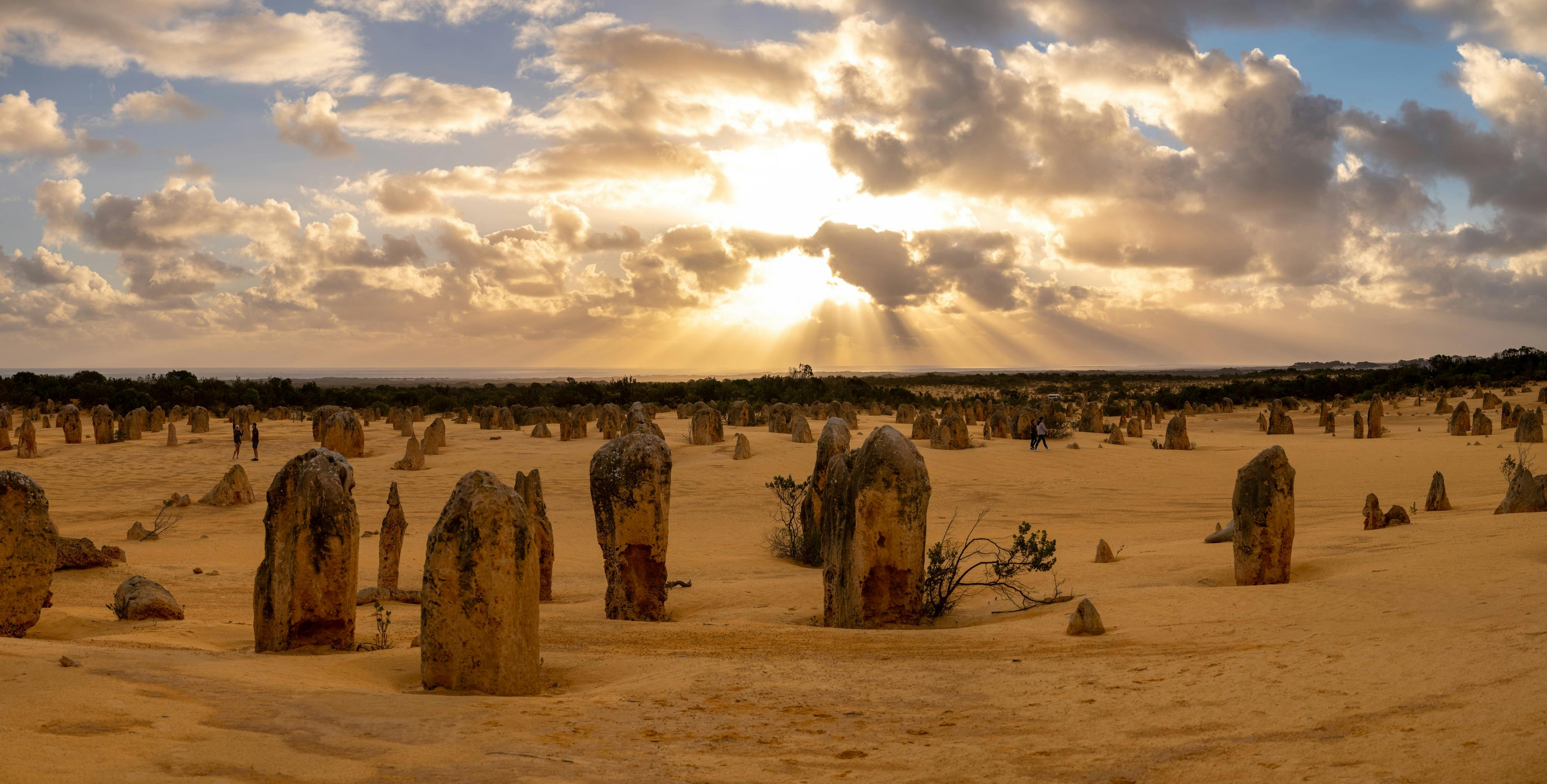 Pinnacles at sunset