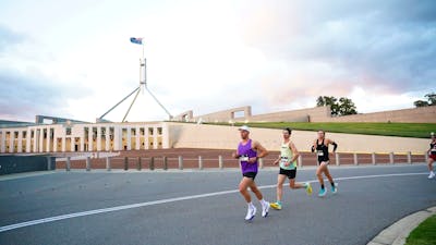 Participants Running in Canberra