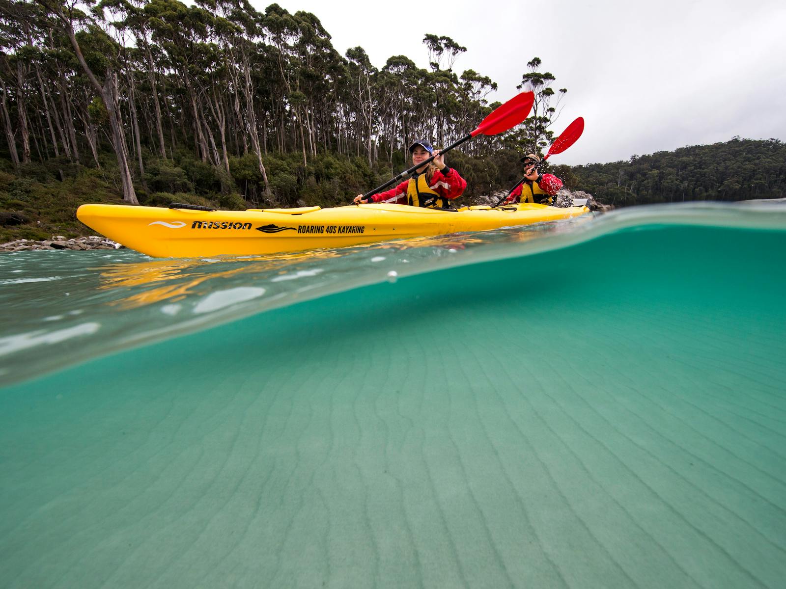 Kayaking on the Tasman Peninsula, Tasmania