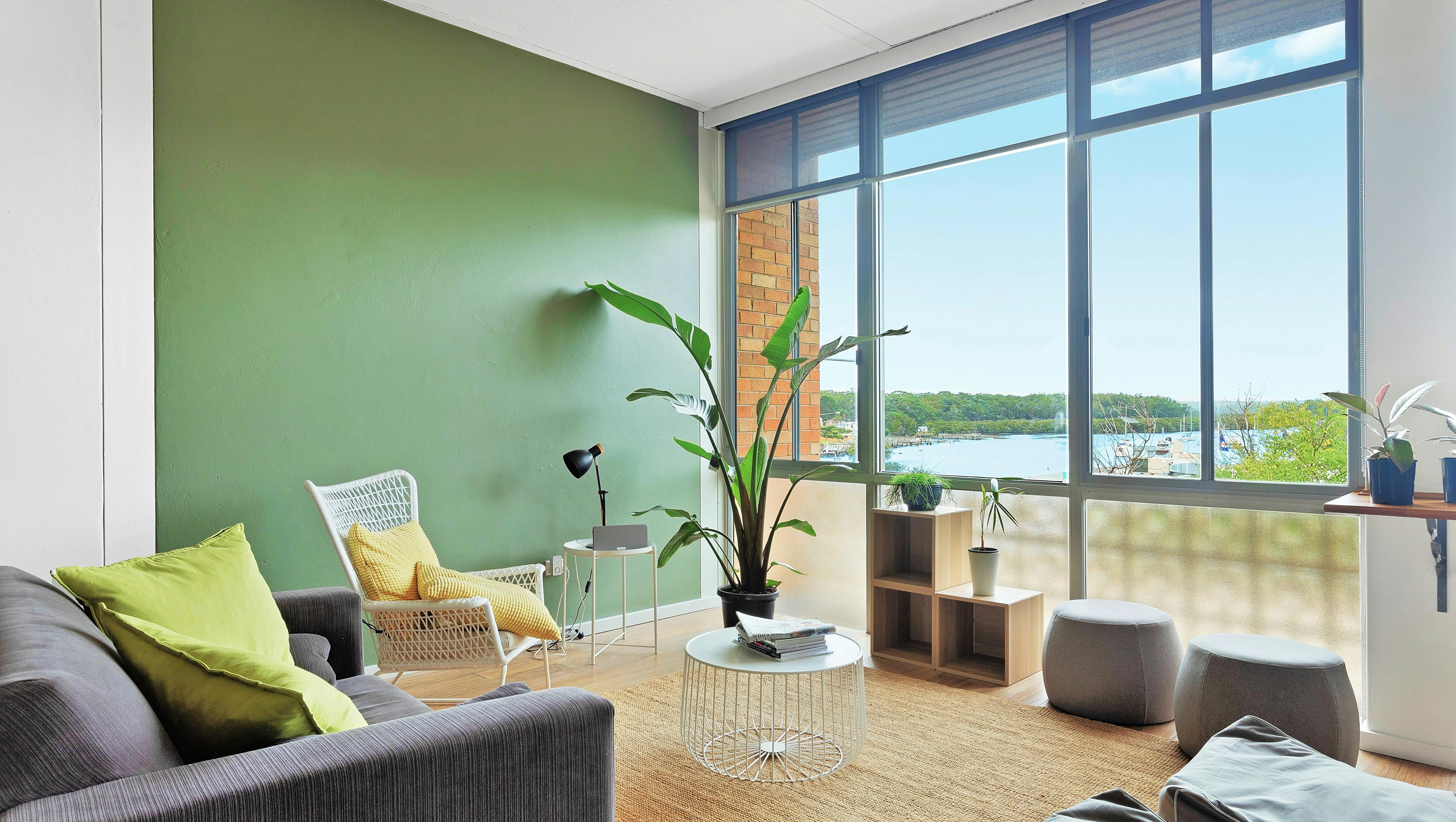 Chillout area overlooking Jervis Bay