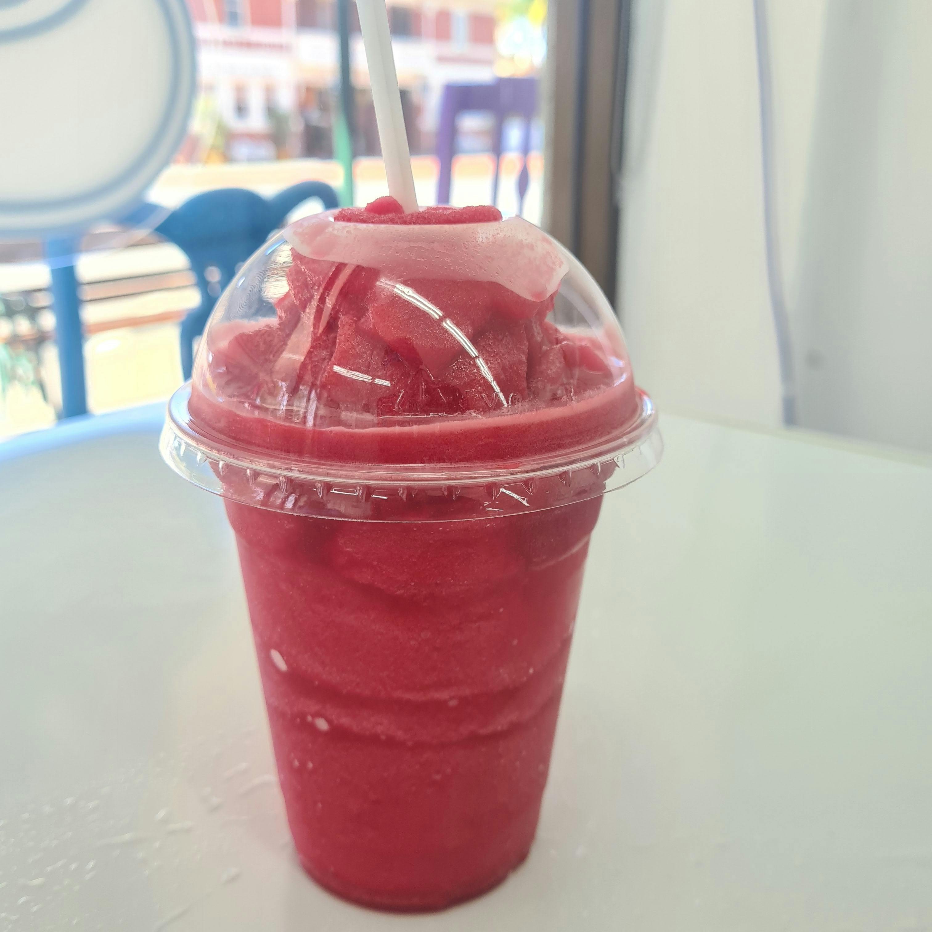 An icy cold treat of red bull and sorbet