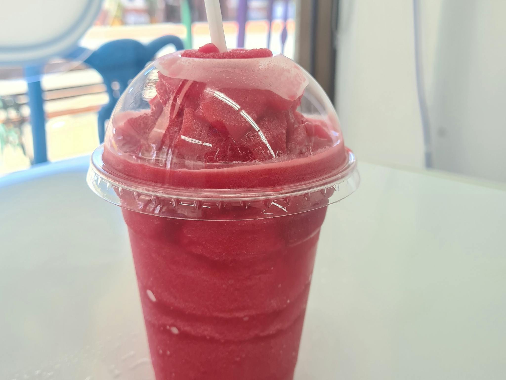 An icy cold treat of red bull and sorbet