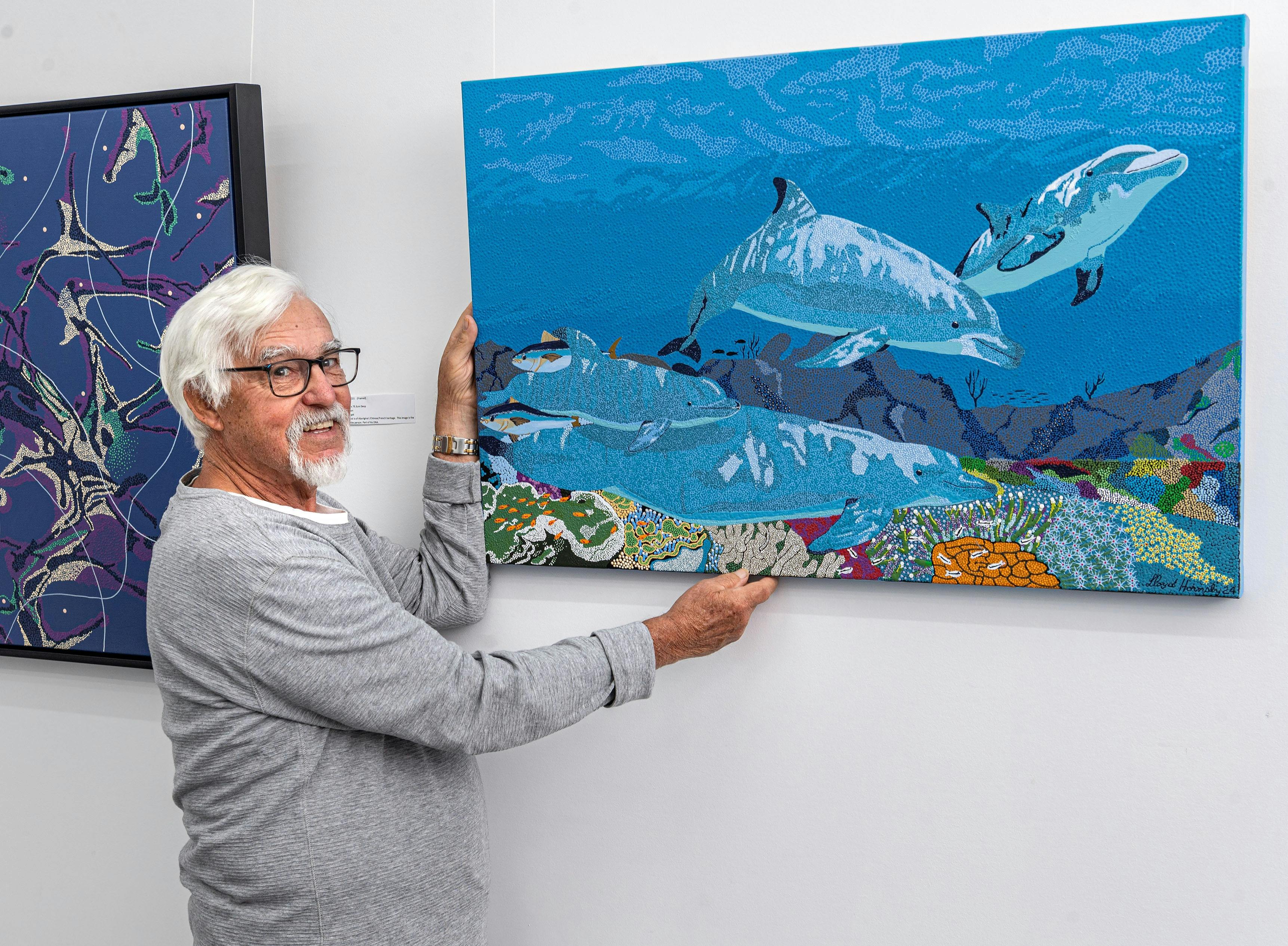 Aboriginal Artist Lloyd Gawura Hornsby is the resident artist