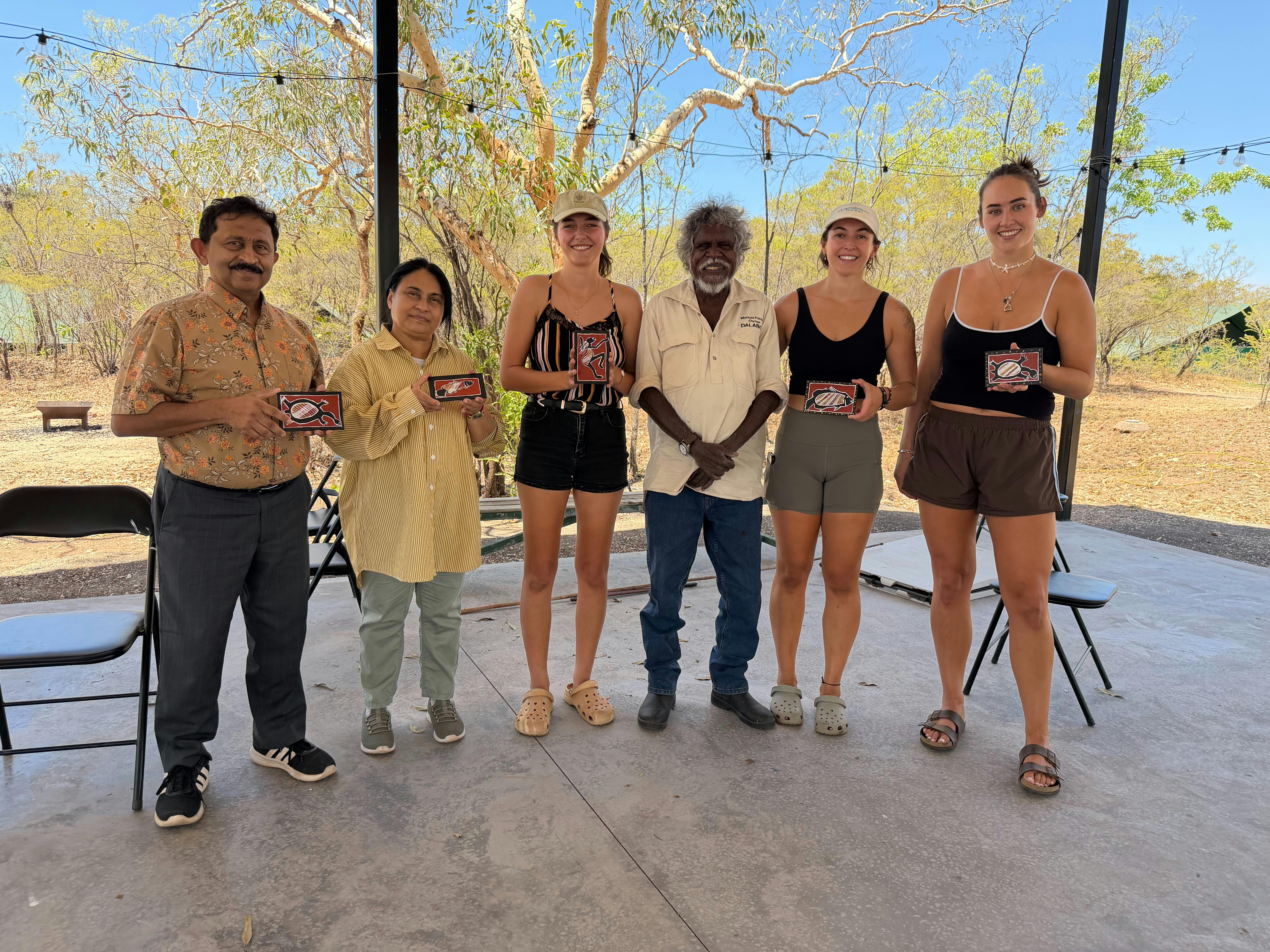 tourist show of their paintings