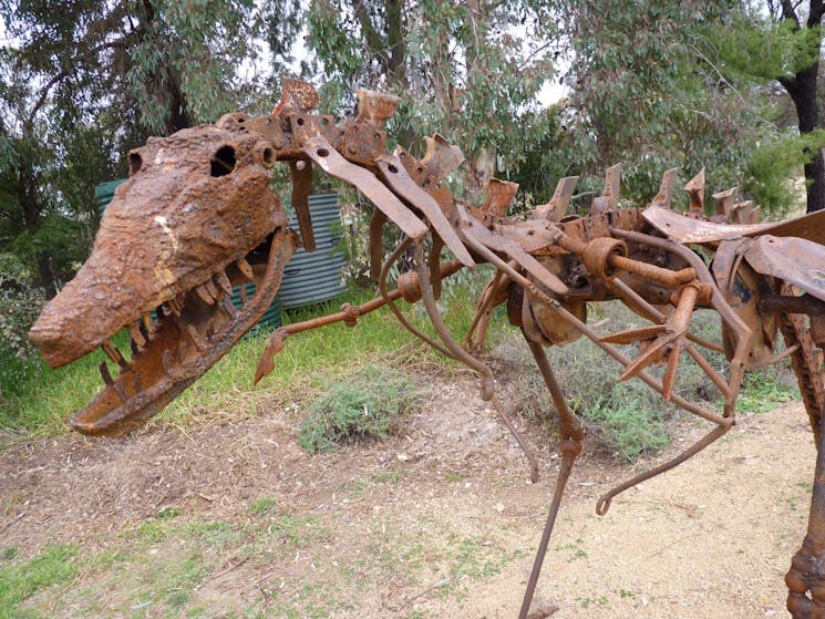 Display at Wallangreen Sculpture Garden