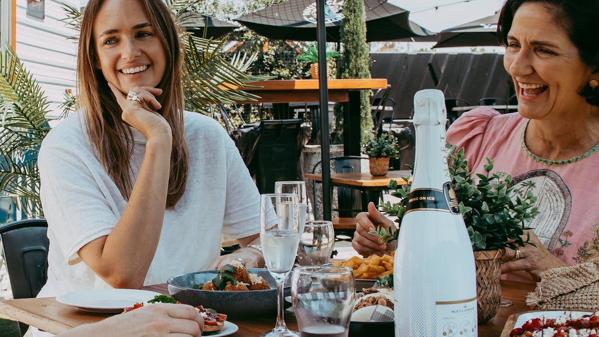 Ladies Laughing and enjoying lunch at The Queensland Hotel Goondiwindi