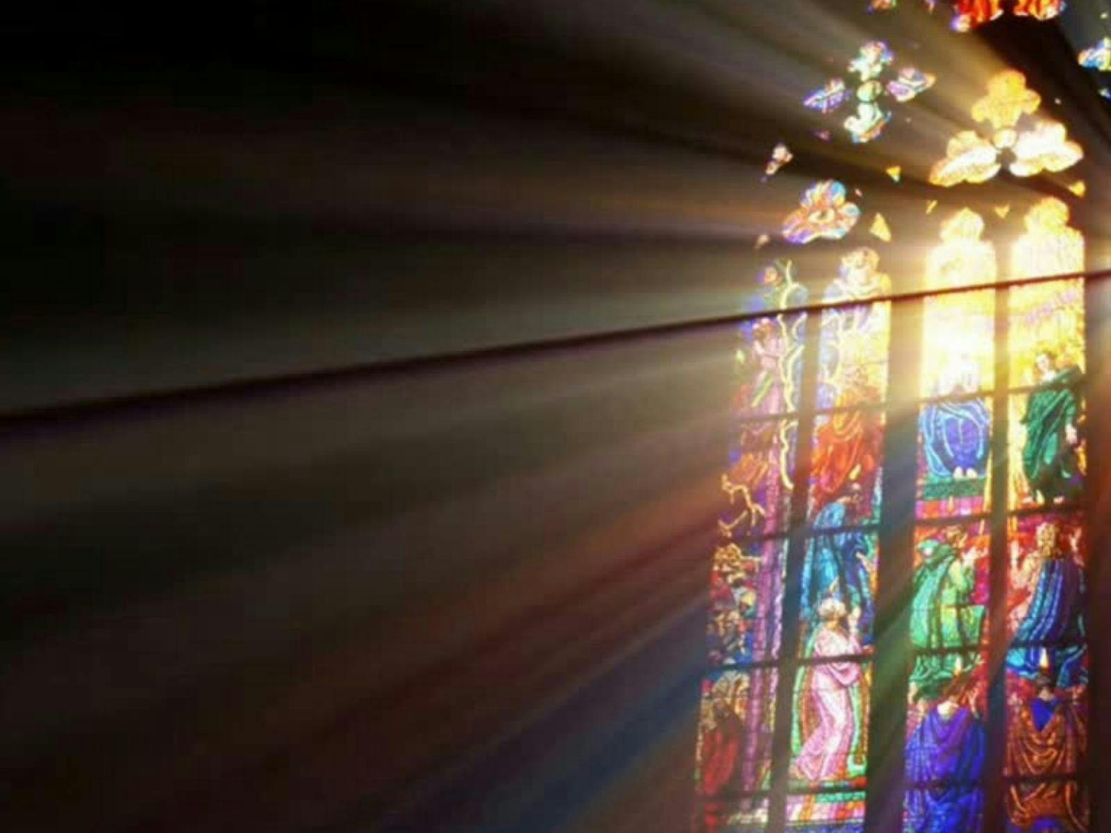 Sunlight shing through a window