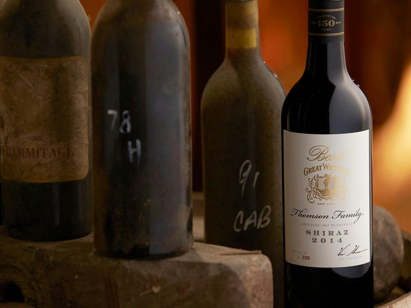 Old bottles of Bests wines