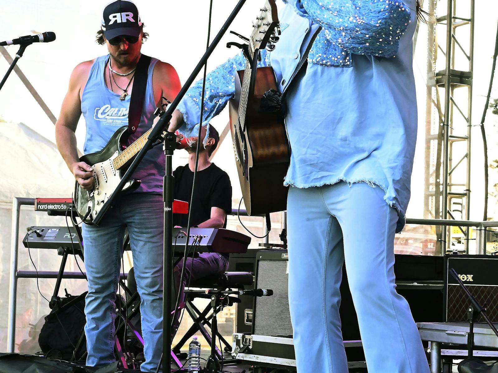 Brooke and Adam performing live at LAKESIDE FESTIVAL