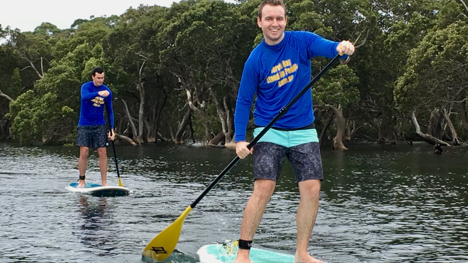Happy first time paddlers...