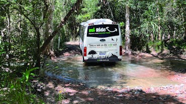 MI Ride Eco Tour traverses creeks amongst bushland along the West Point track on Magnetic Island.