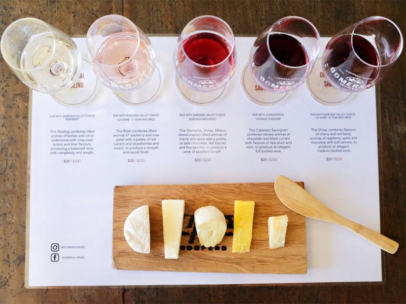 Image for Travel with Gomersal’s Cheese & Wine Flight [A Little More Barossa]