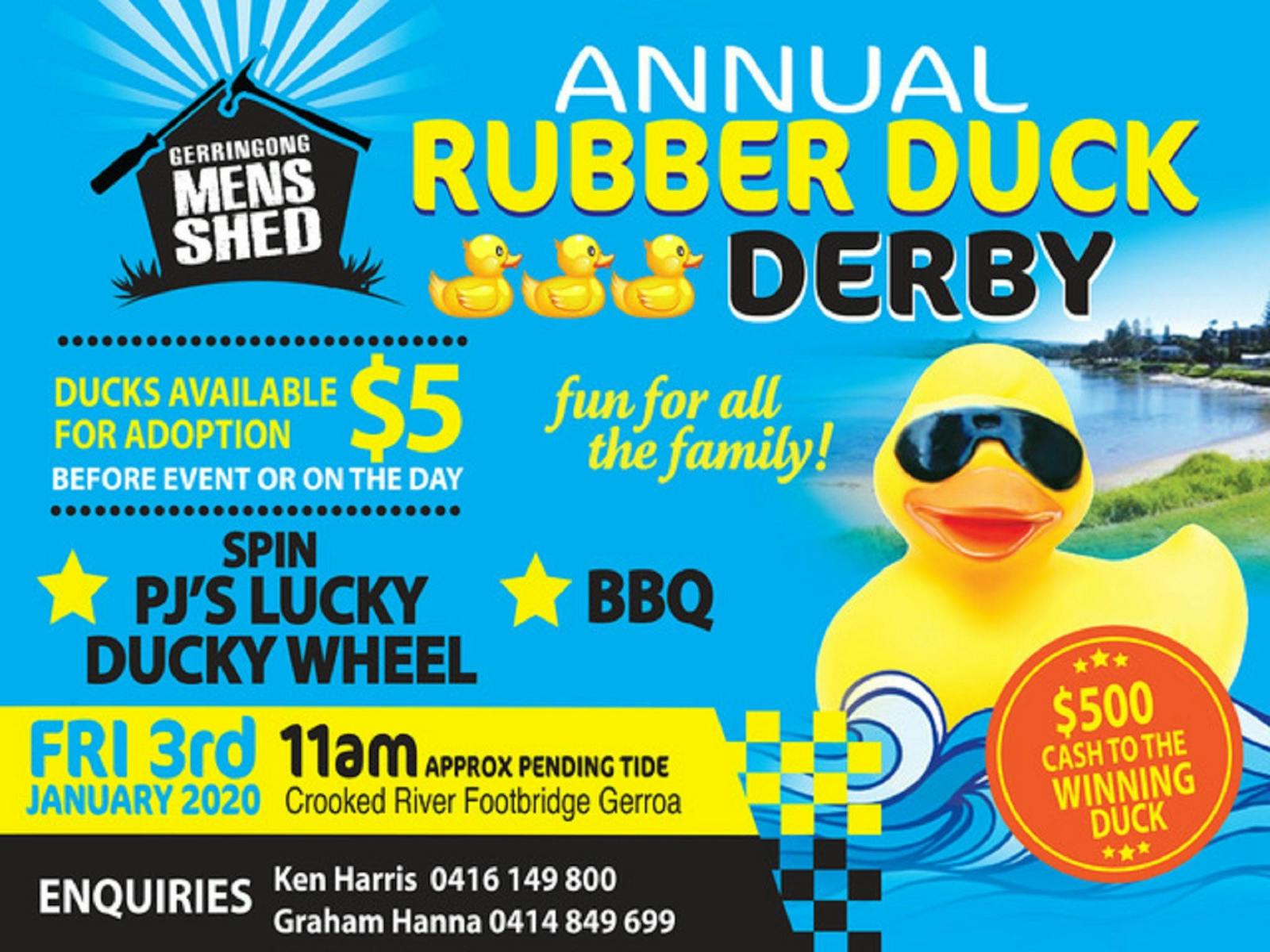 Image for Gerringong Men’s Shed Annual Duck Derby