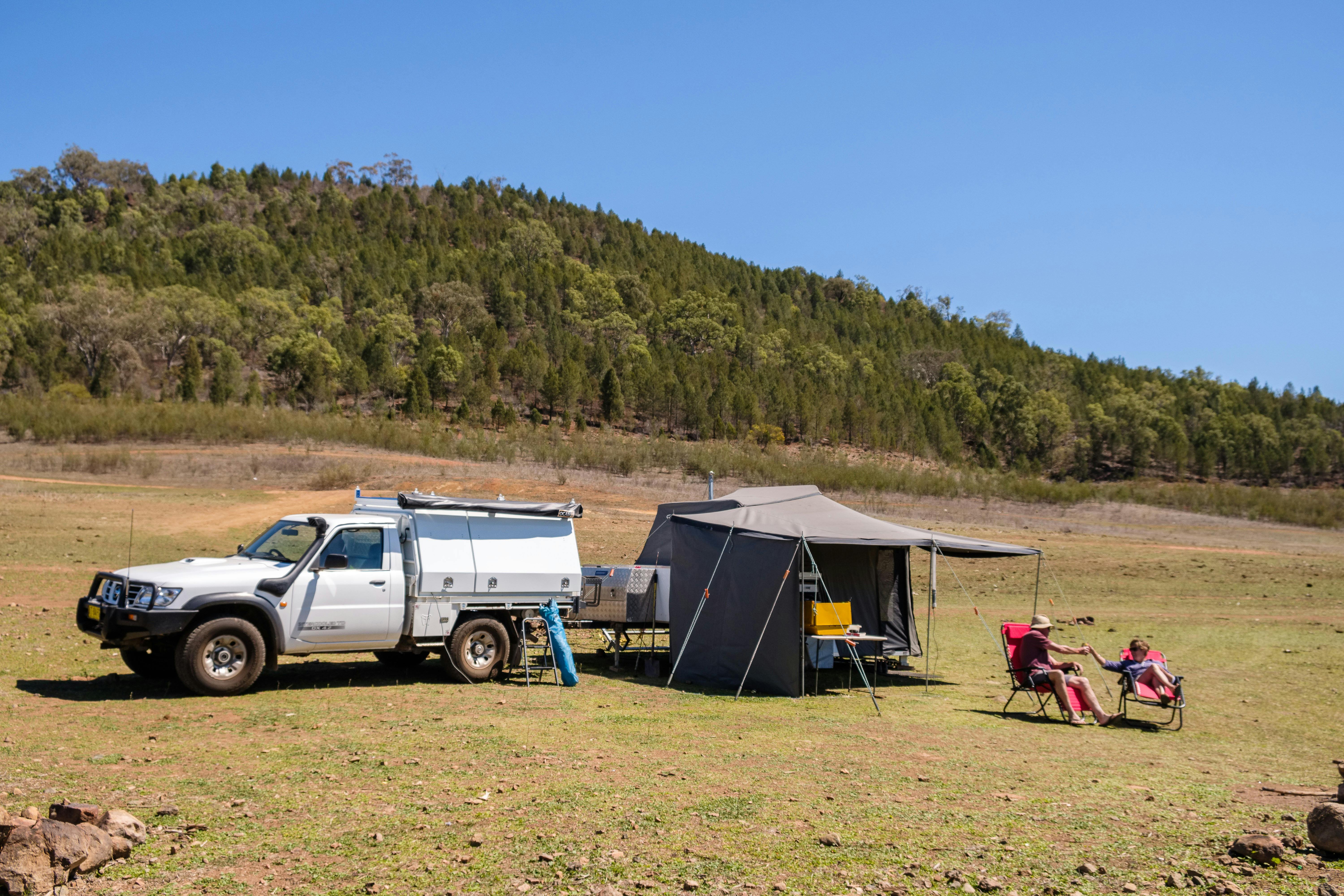 Camping at Split Rock Dam