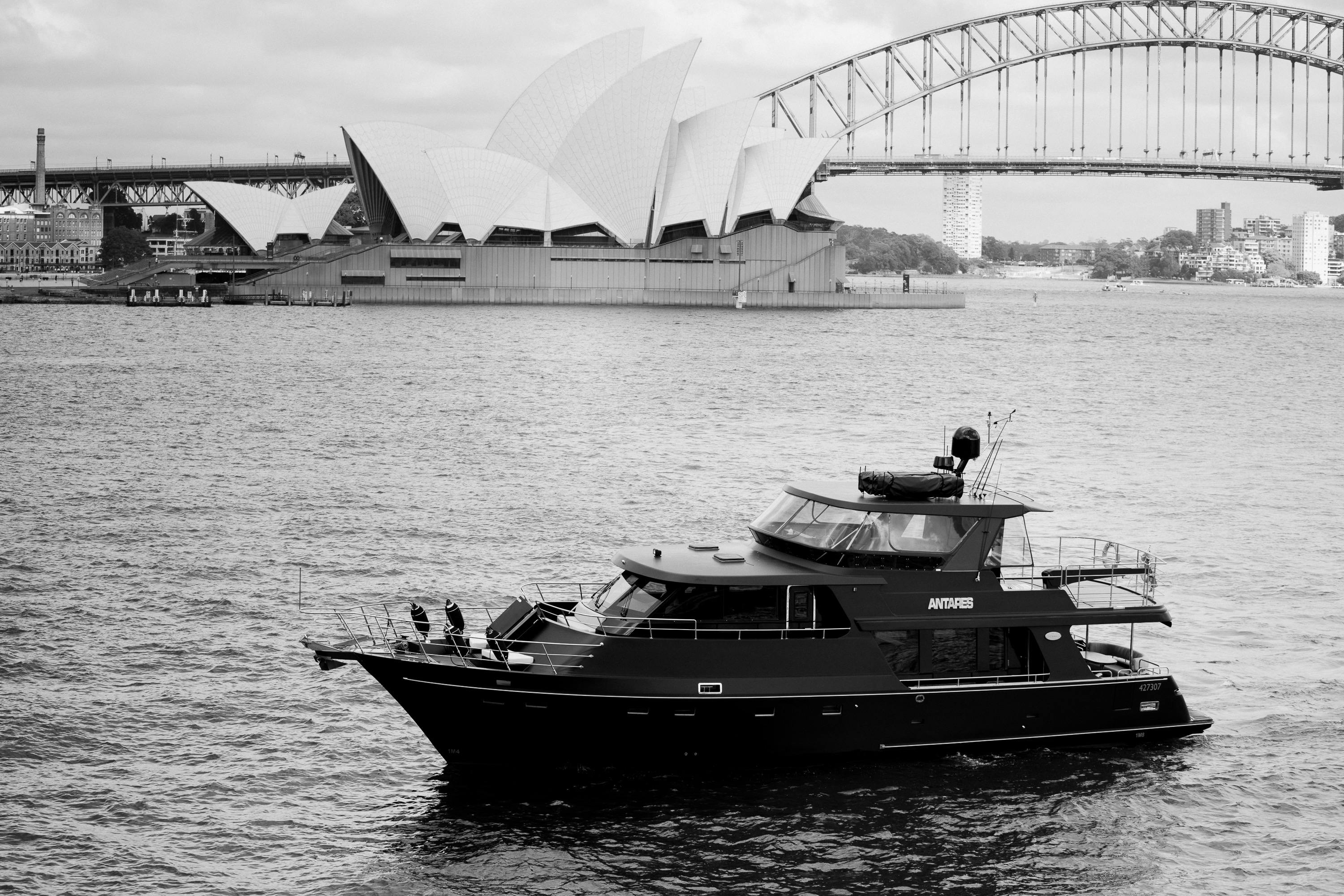 BW Antares cruising into Farm Cove with Opera House in the background