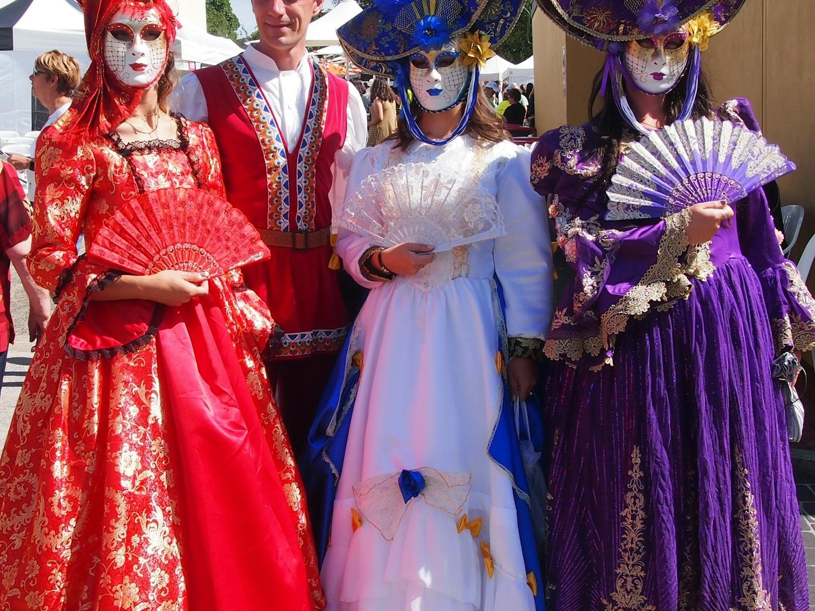 Typical Venetian costumes are amongst many of the traditions on display