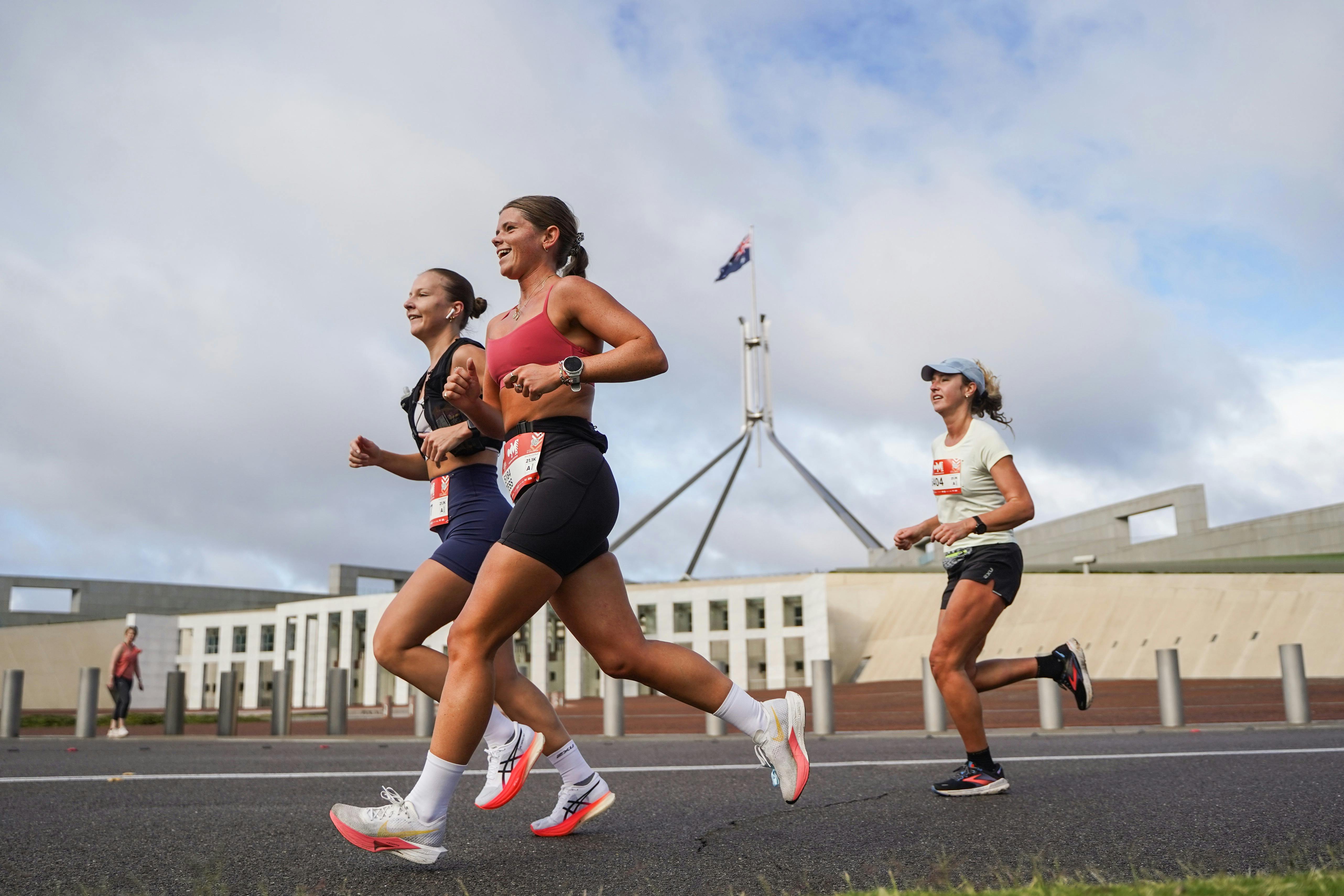 Participants running
