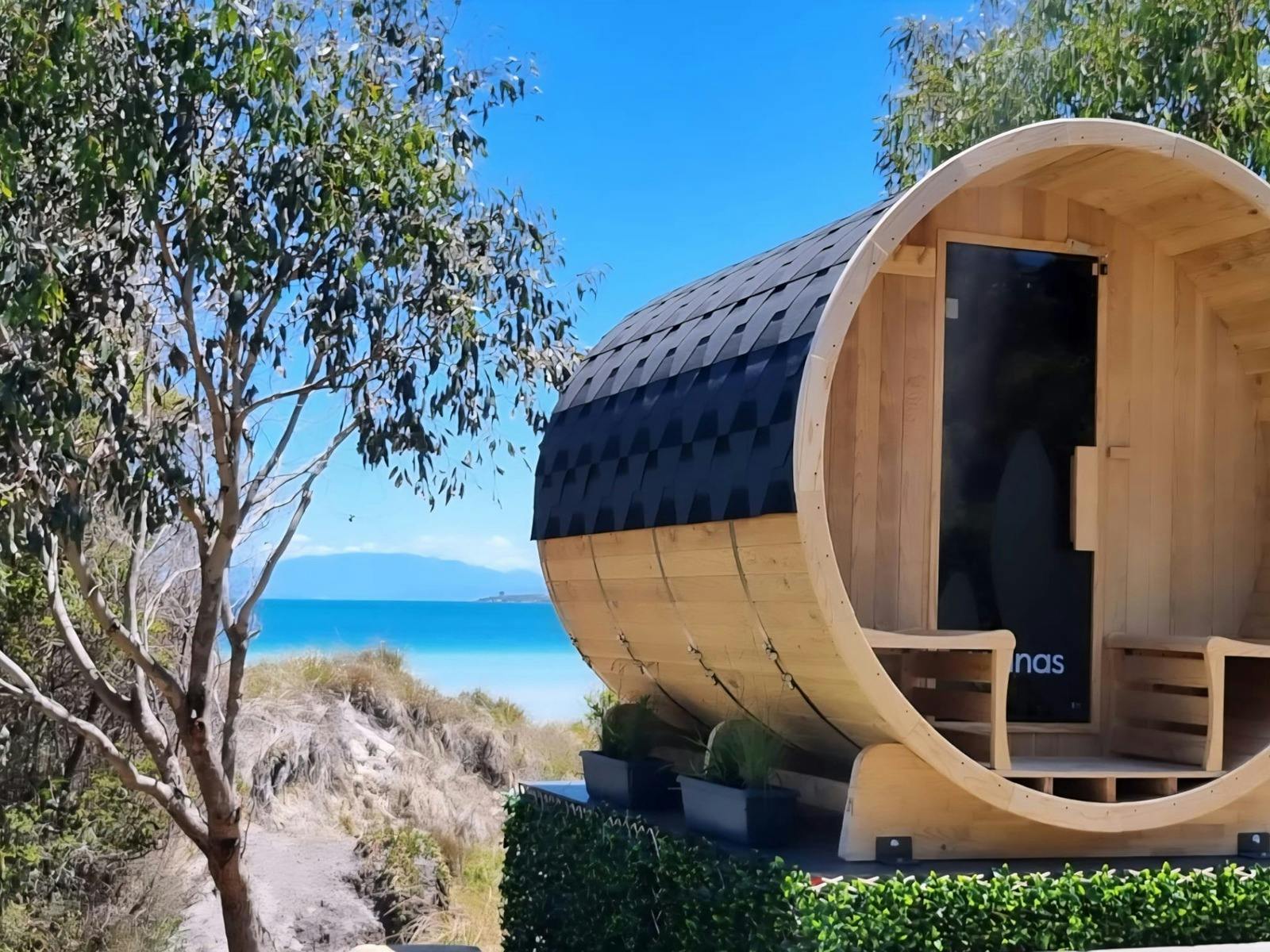 Weekday winter sauna sessions with water views image