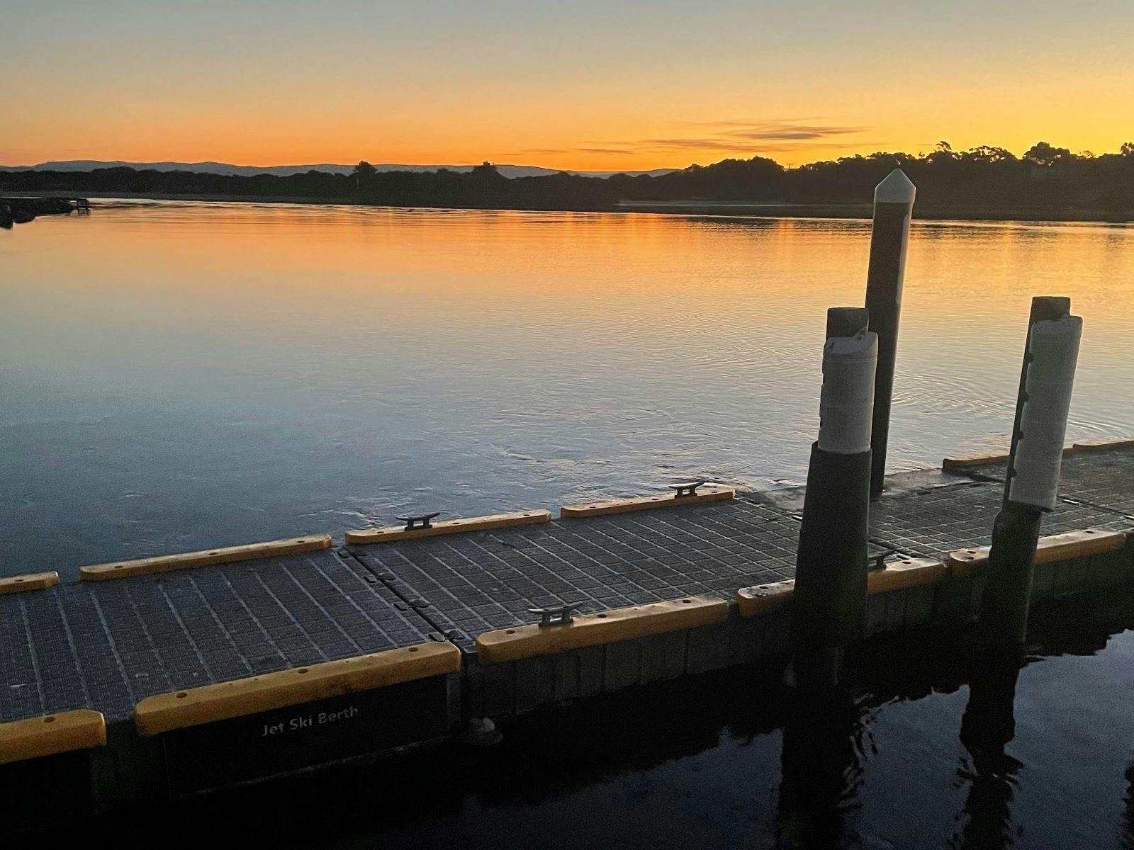 Jetty at Moulting Lagoon