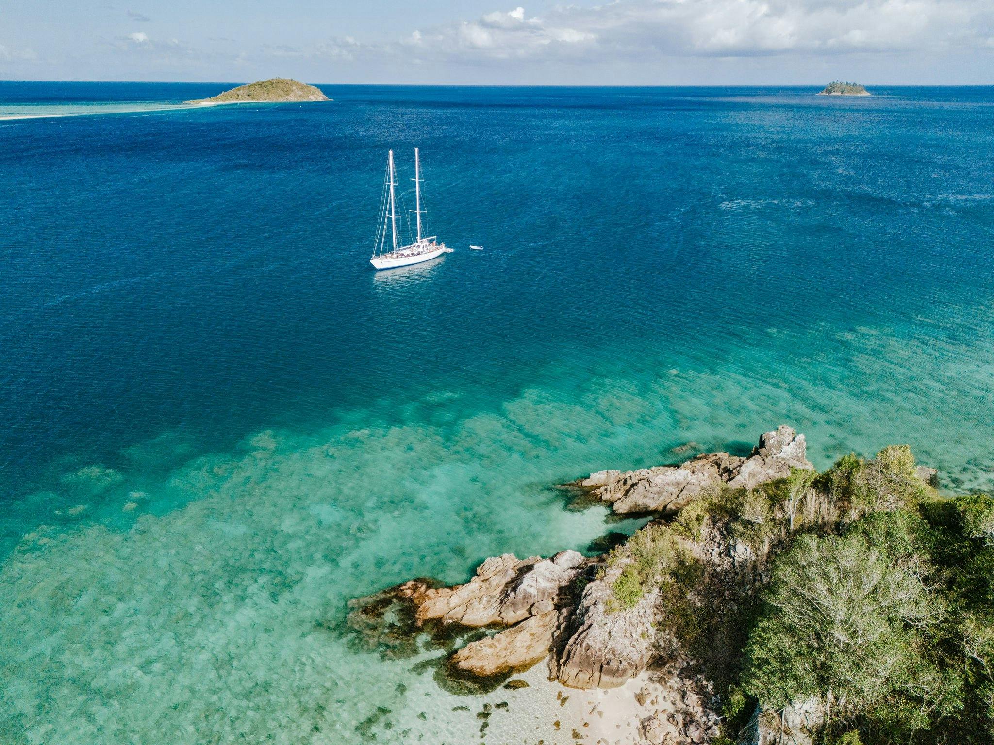 Anchored in clear blue calm, Summer Jo offers effortless access to untouched island beauty