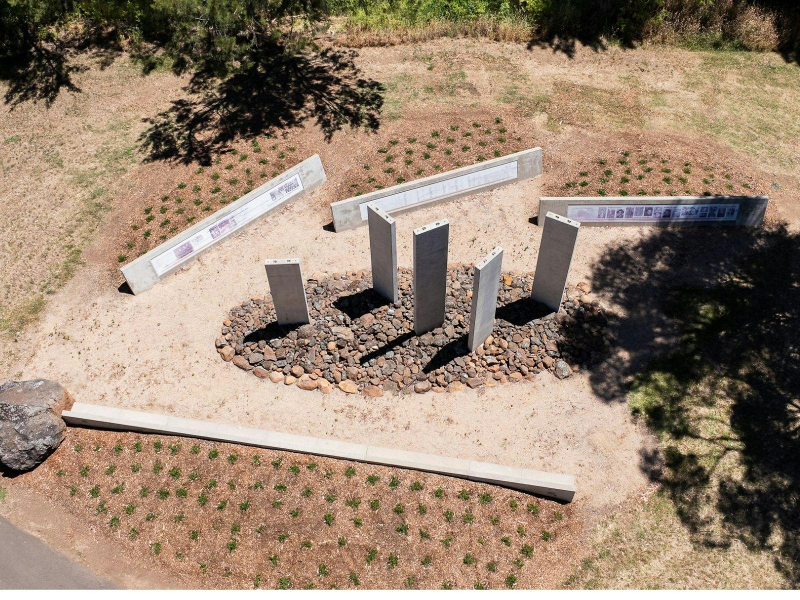 Aerial image of park