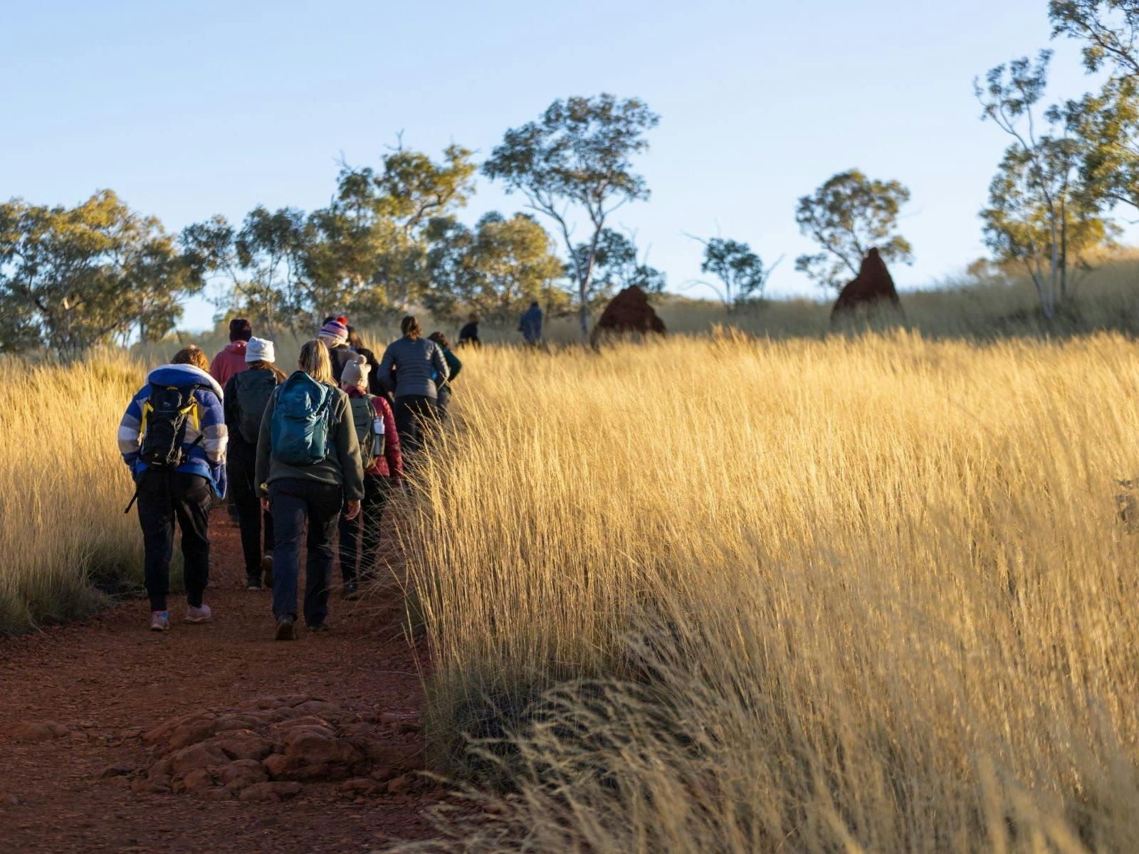 Karijini hikers walking