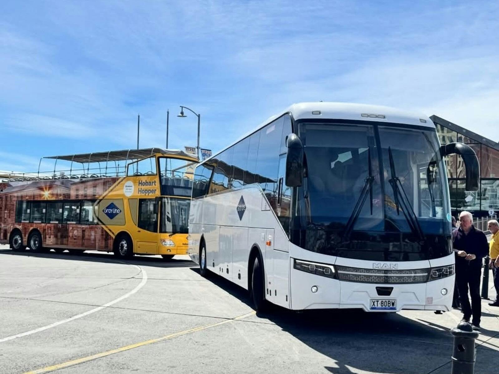 Day tours ready for departure from Brooke St Pier