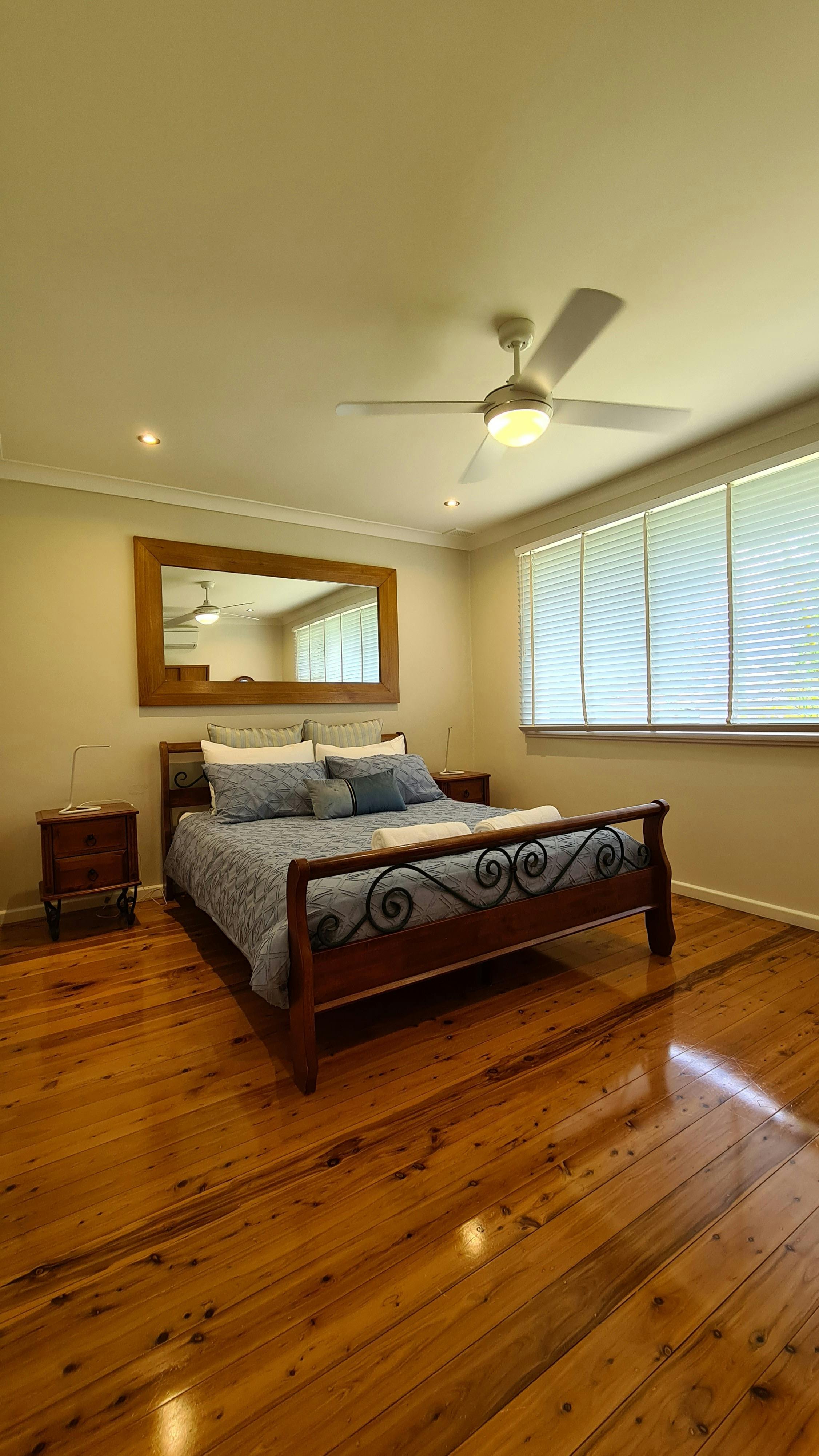 Masters bedroom w built air-conditioning and heater