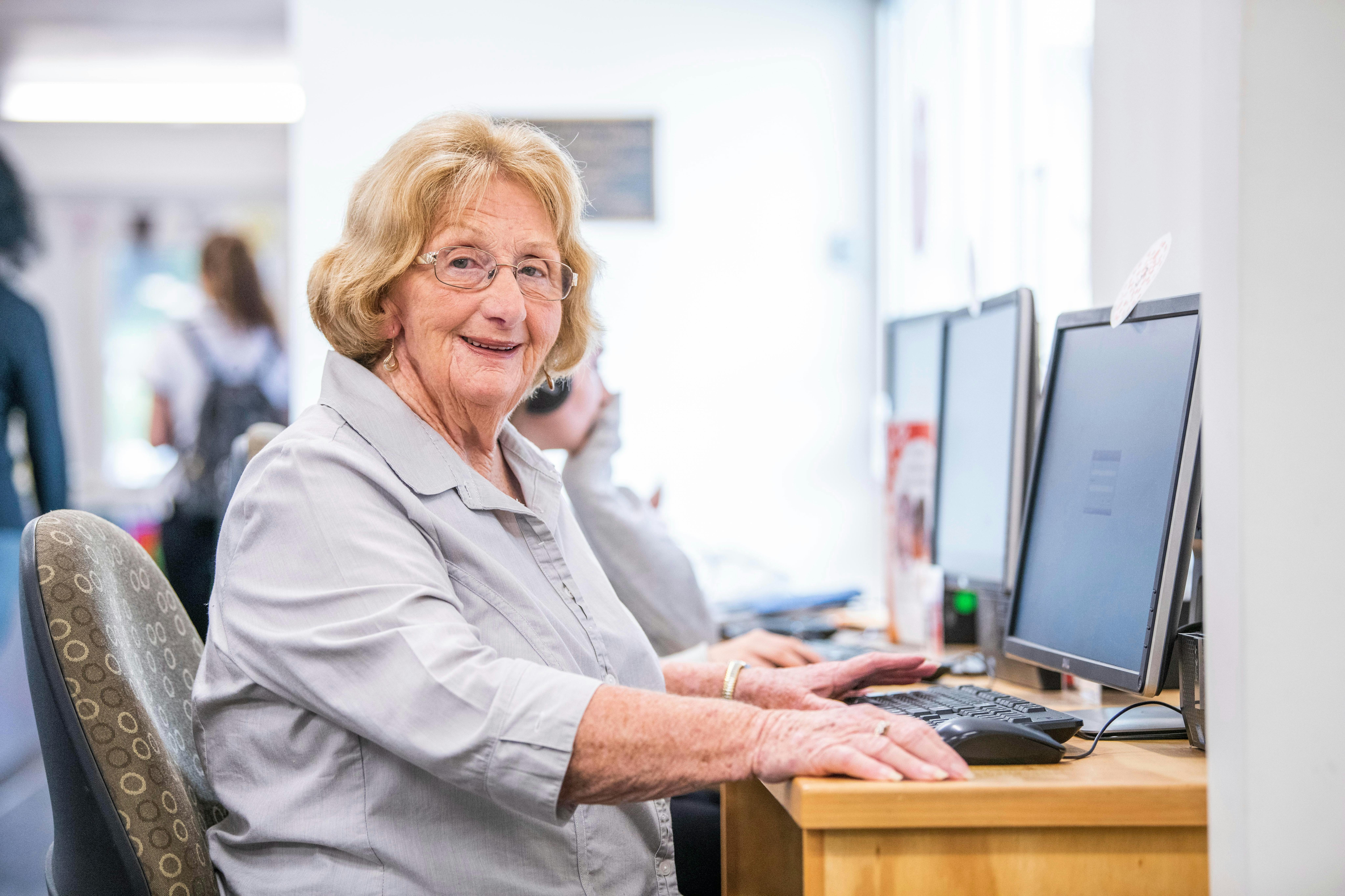 Costumer using computers