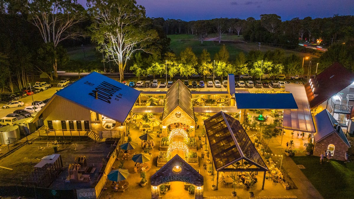 The Doonan at night