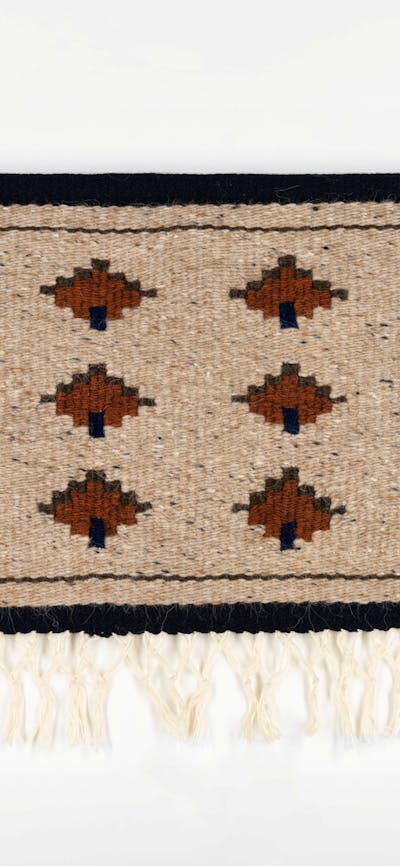Jacqueline Stojanović, Pirot Ode, 2017, Handwoven tapestry made of wool and cotton, 40 x 89 cm