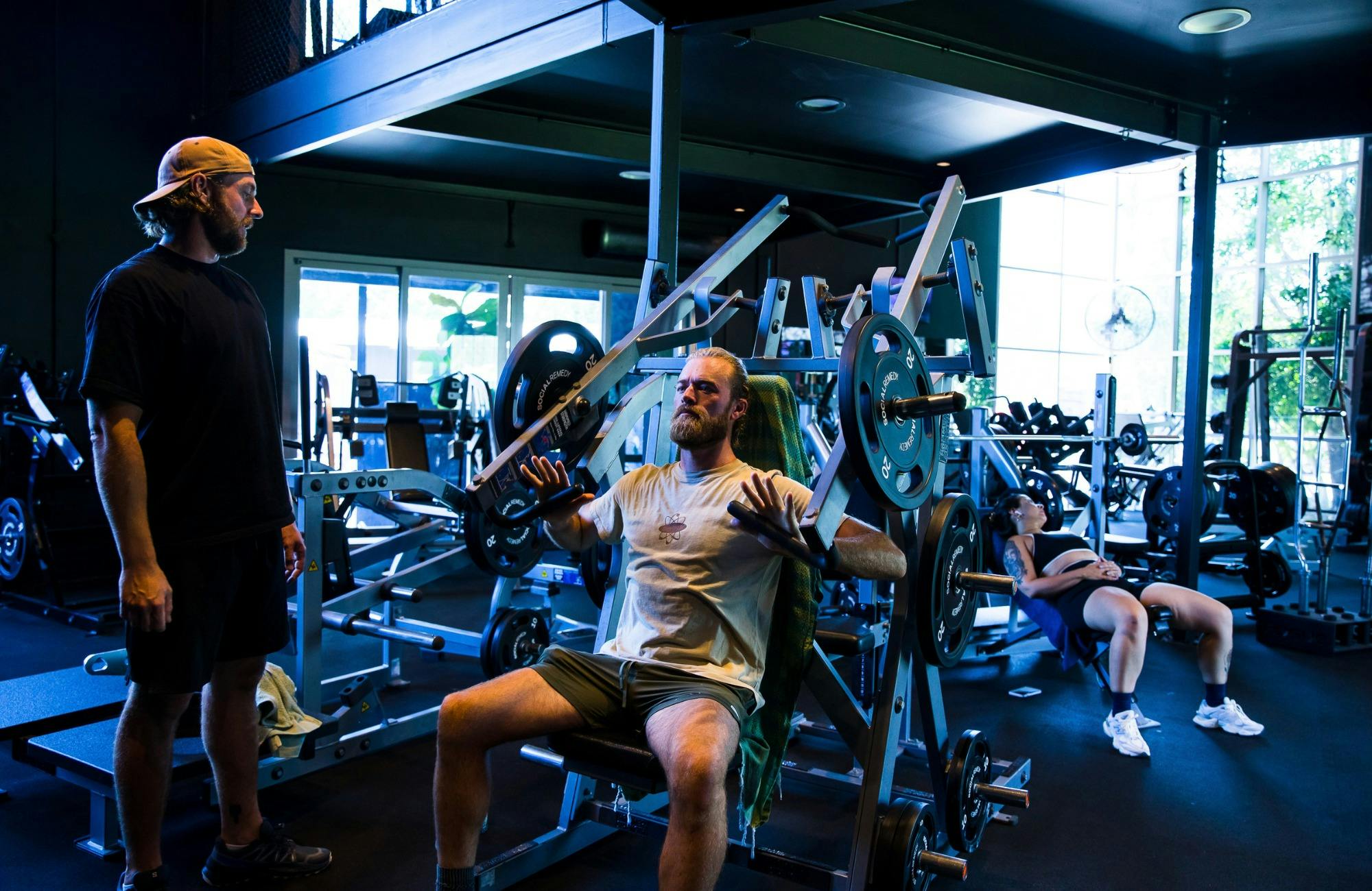 People working out at social remedy gym
