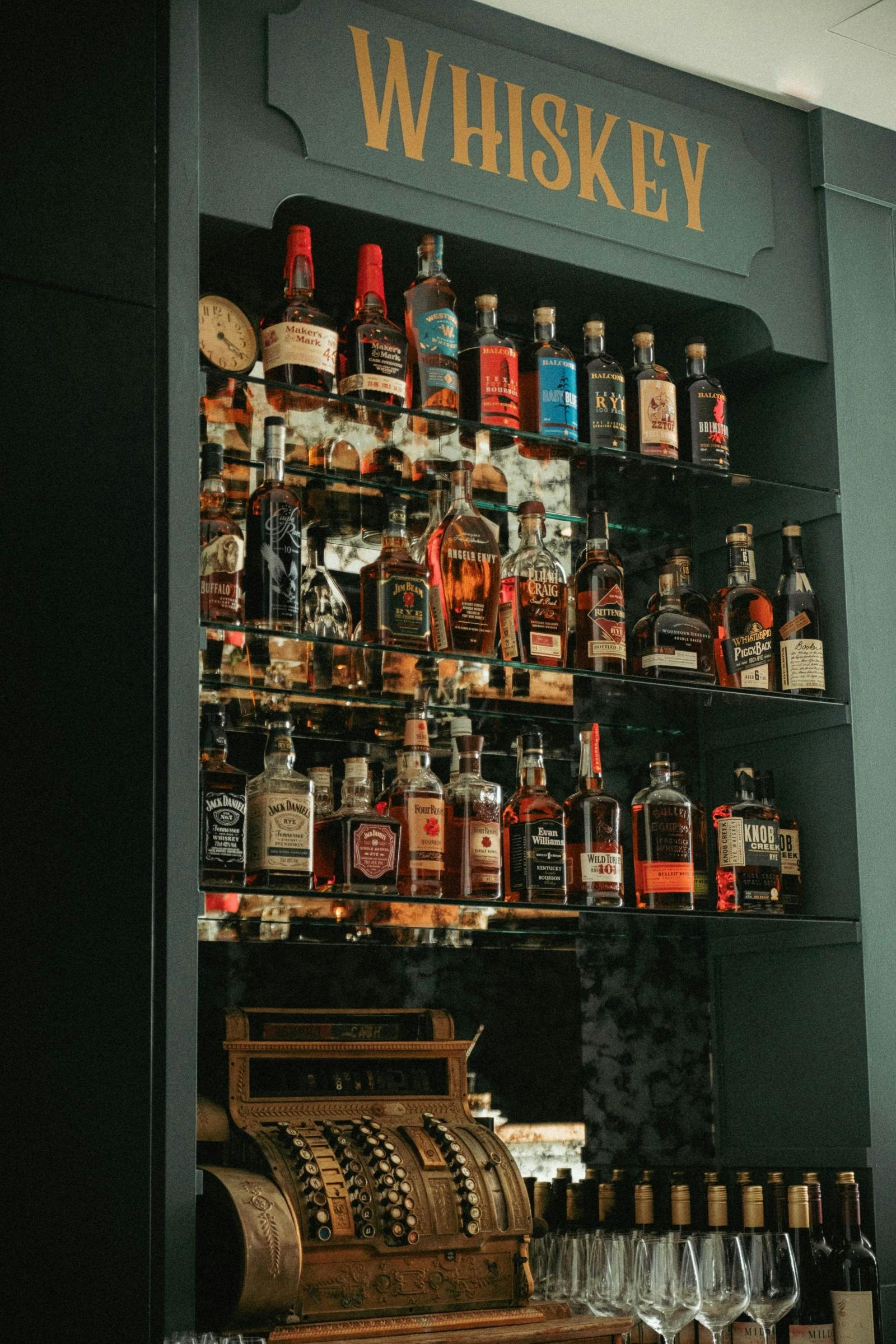 Over 100 American Whiskeys, including some rare gems